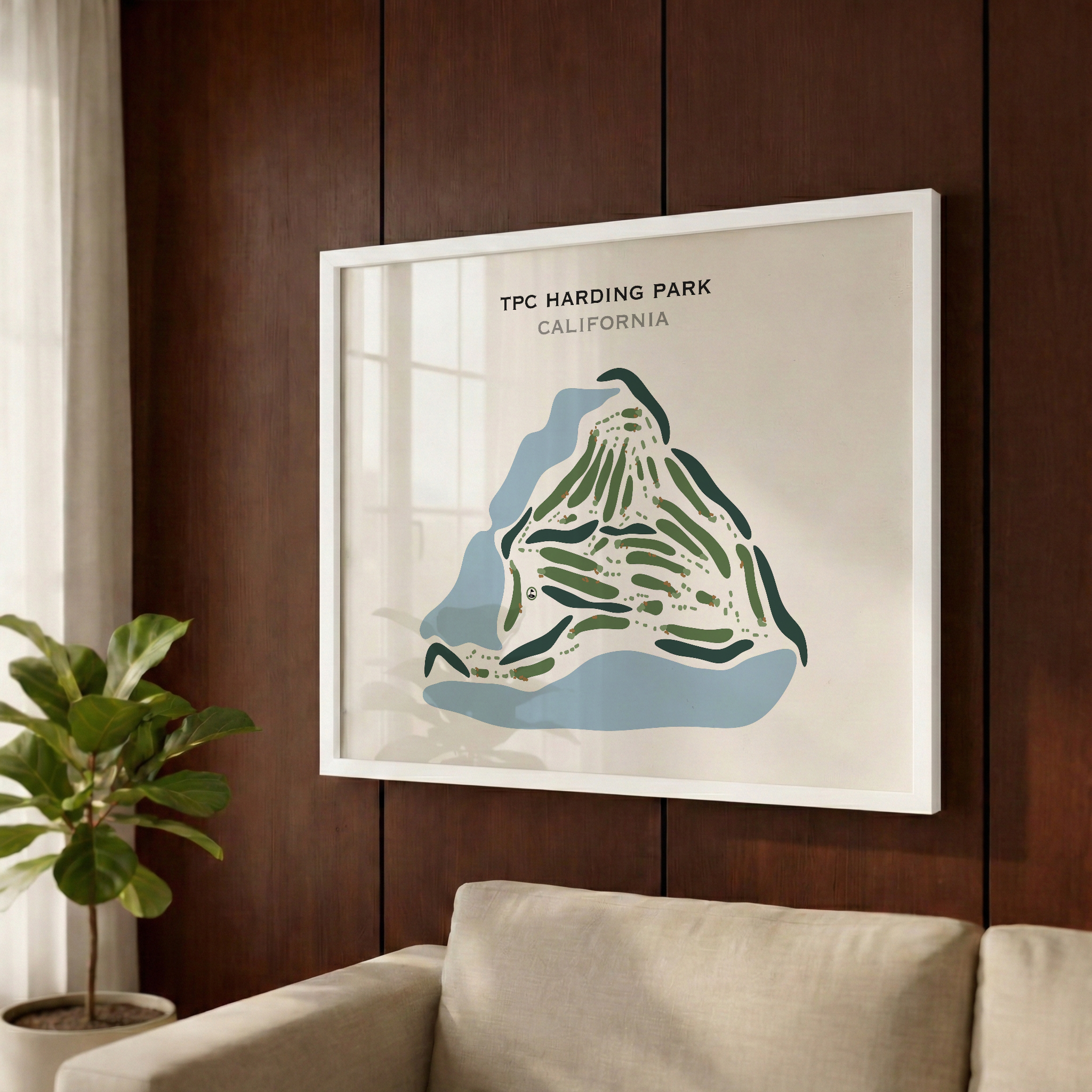 TPC Harding Park, San Francisco - Printed Golf Courses