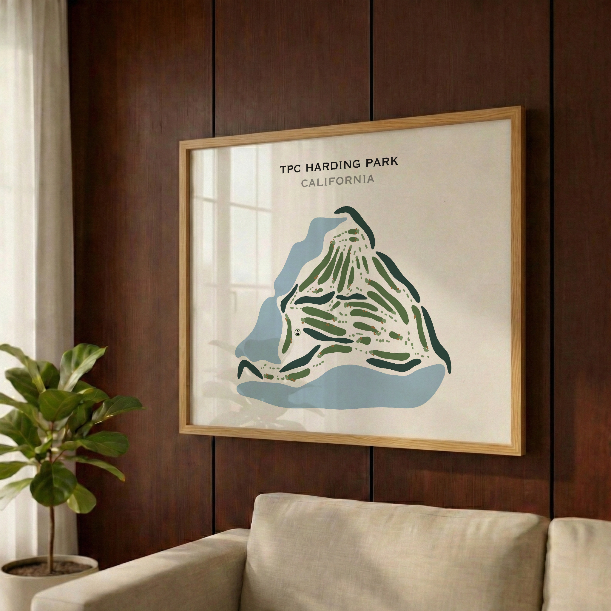TPC Harding Park, San Francisco - Printed Golf Courses