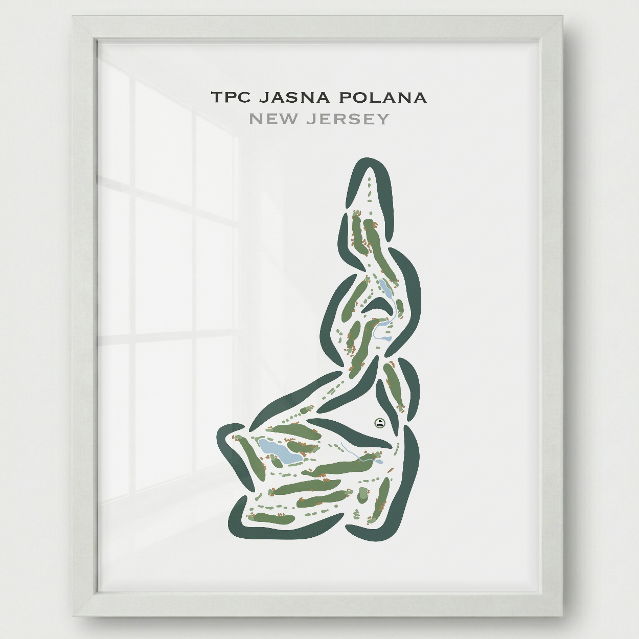 TPC Jasna Polana, New Jersey - Printed Golf Courses