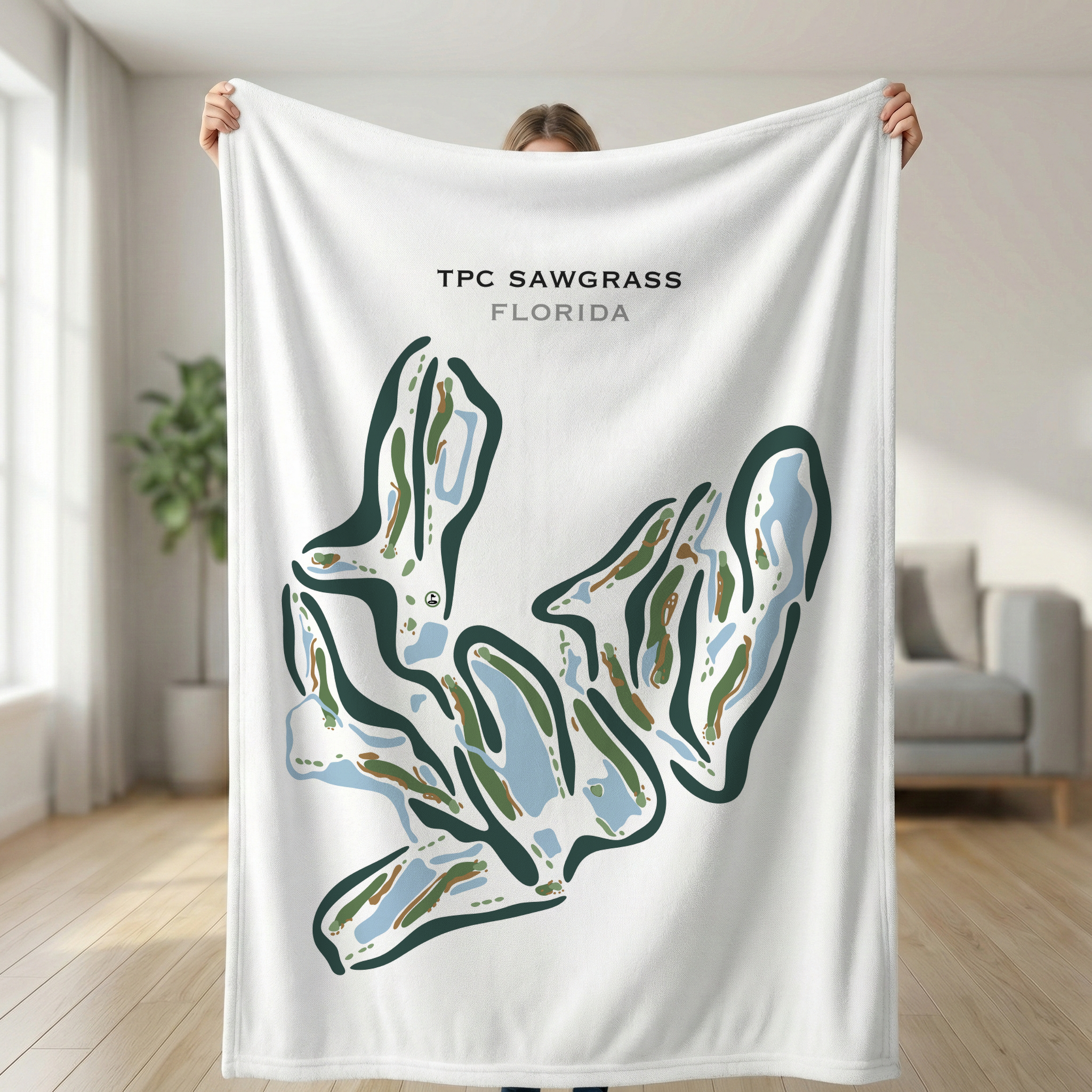 TPC Sawgrass Golf Course, Ponte Verda Beach Florida - Printed Golf Courses