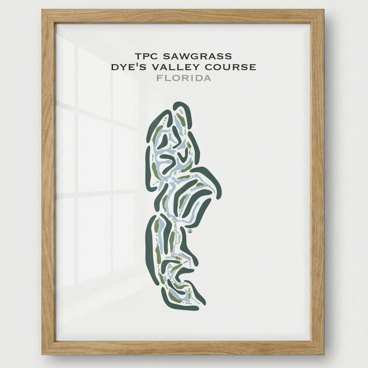 TPC Sawgrass Dye's Valley Course, Florida - Printed Golf Courses