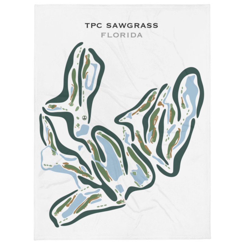 TPC Sawgrass Golf Course, Ponte Verda Beach Florida - Printed Golf Courses