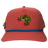 Tree Frog Golf Hat | Snapback Cap | Built-in Magnetic Ball Marker Holder + Marker Included | Adjustable | Red Eyed
