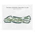 Tacoma Country & Golf Club, Washington - Printed Golf Courses