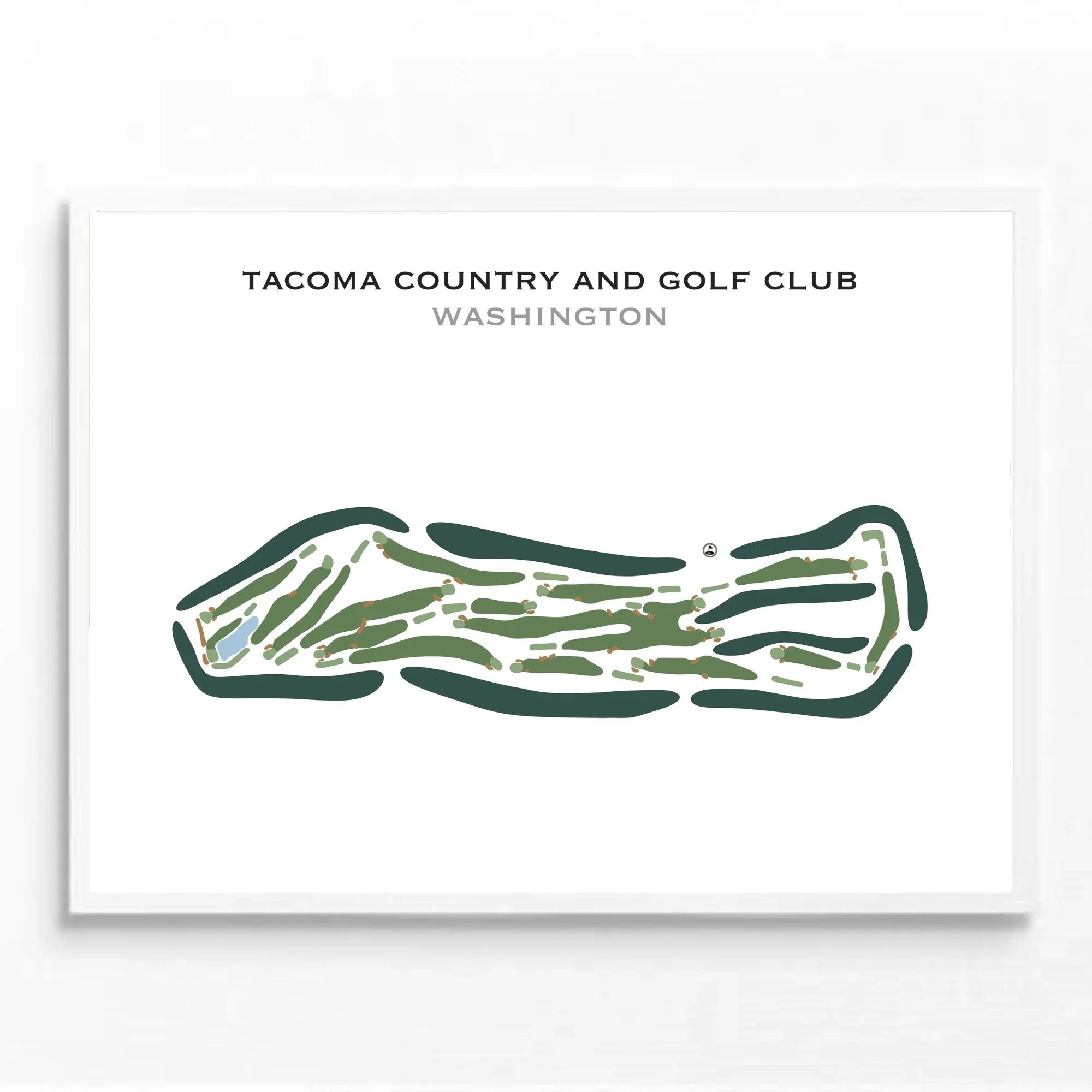 Tacoma Country & Golf Club, Washington - Printed Golf Courses
