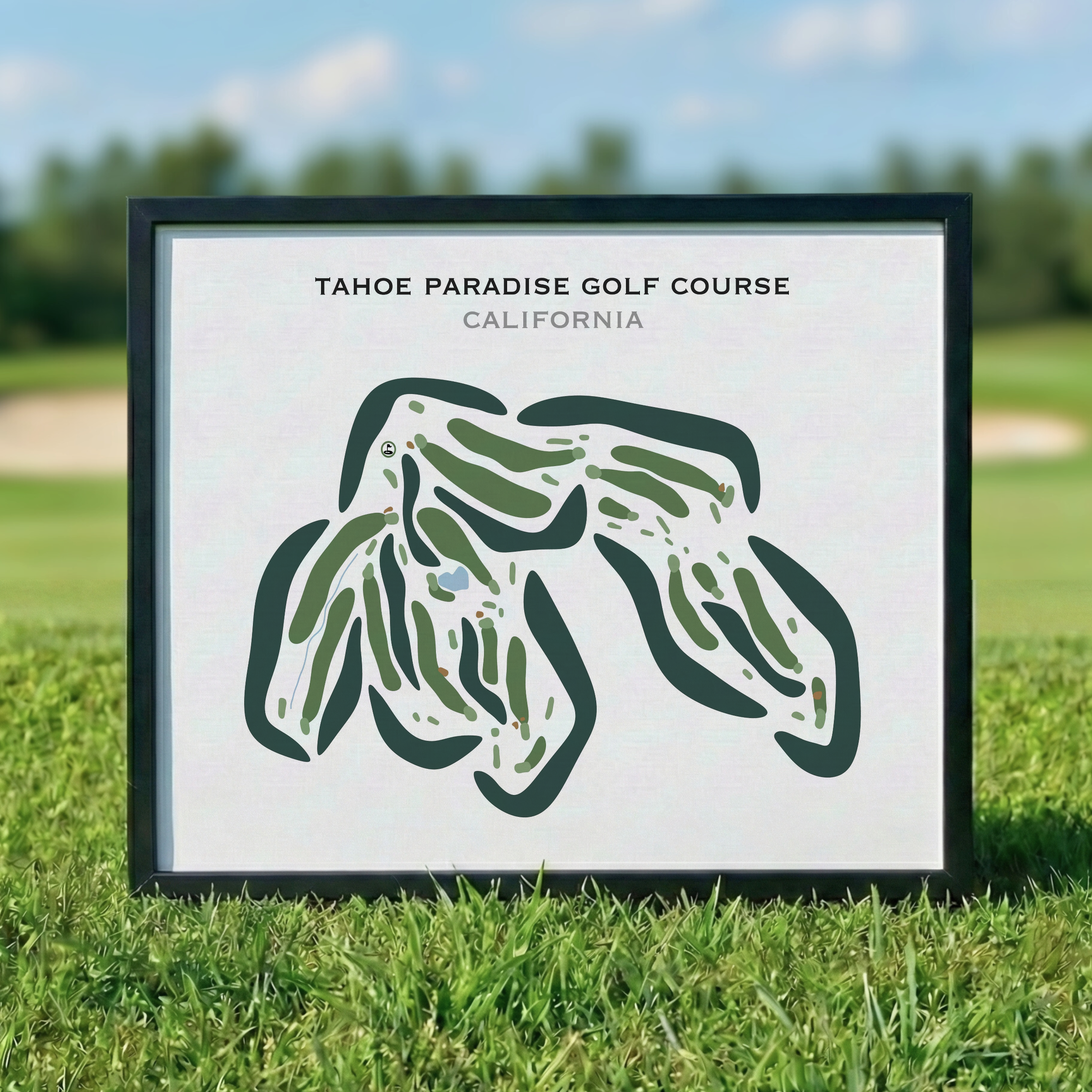 Tahoe Paradise Golf Course, California - Printed Golf Courses