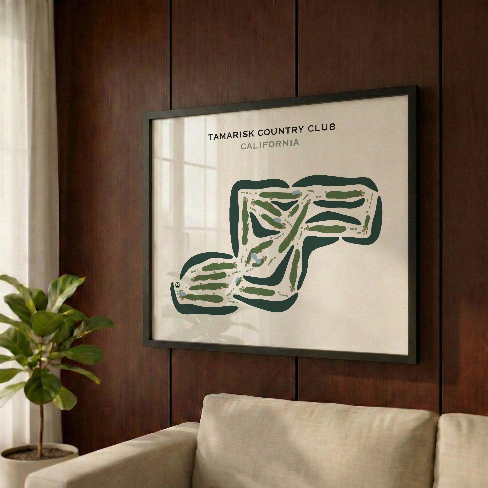 Tamarisk Country Club, California - Printed Golf Courses