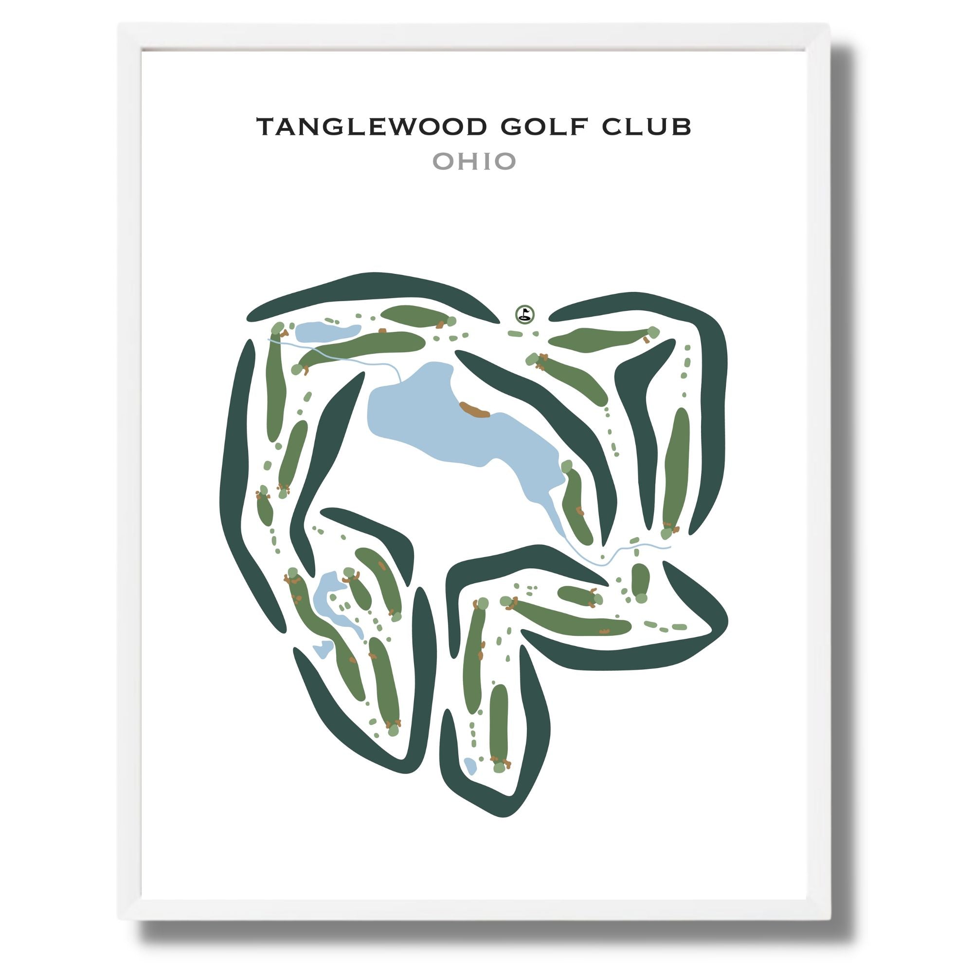 Tanglewood Golf Club, Ohio - Printed Golf Courses
