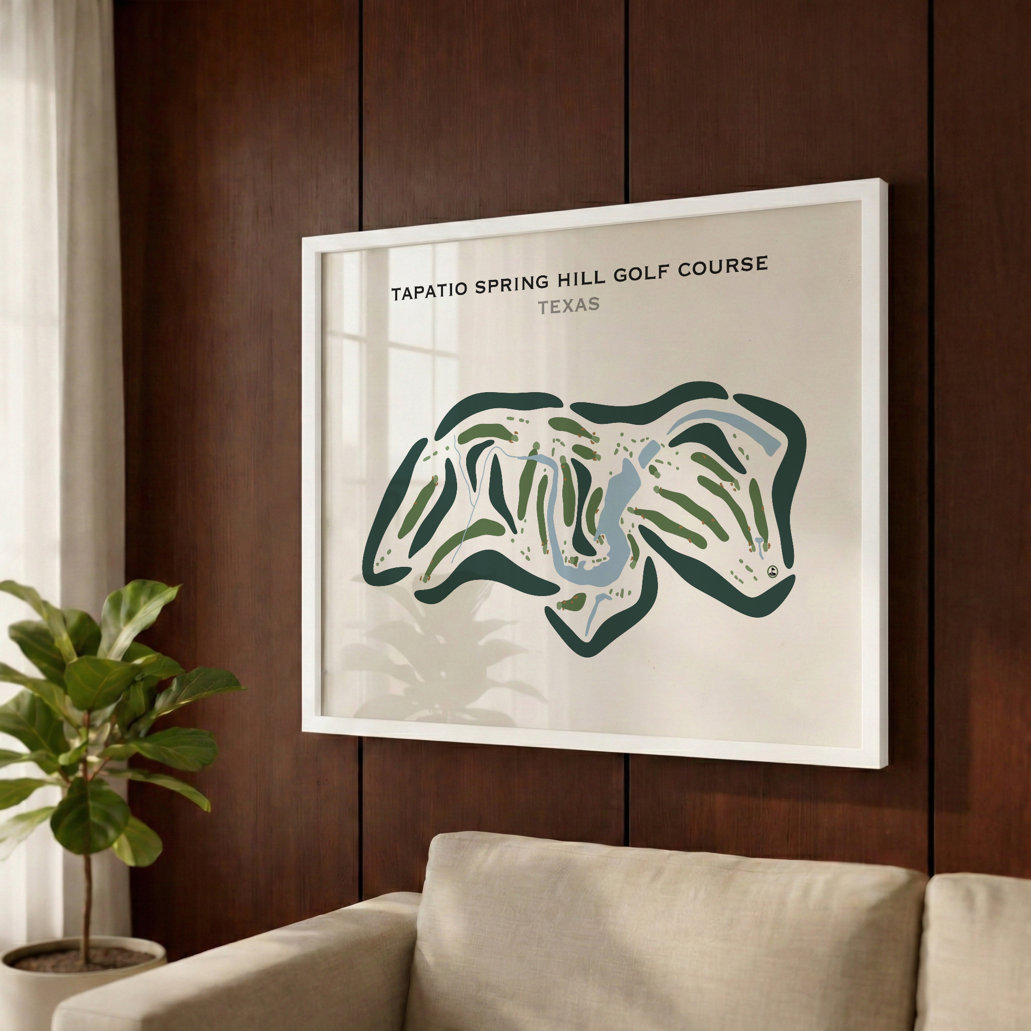 Tapatio Springs Hill Golf Course, Texas - Printed Golf Courses