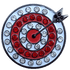 Archery Target Crystal Ball Marker & Hat Clip by ReadyGOLF