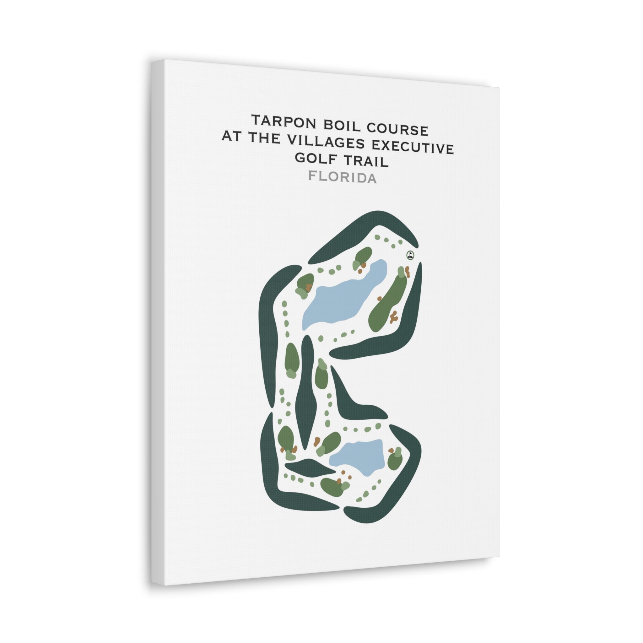 Tarpon Boil Course at The Villages Executive Golf Trail, Florida - Printed Golf Courses