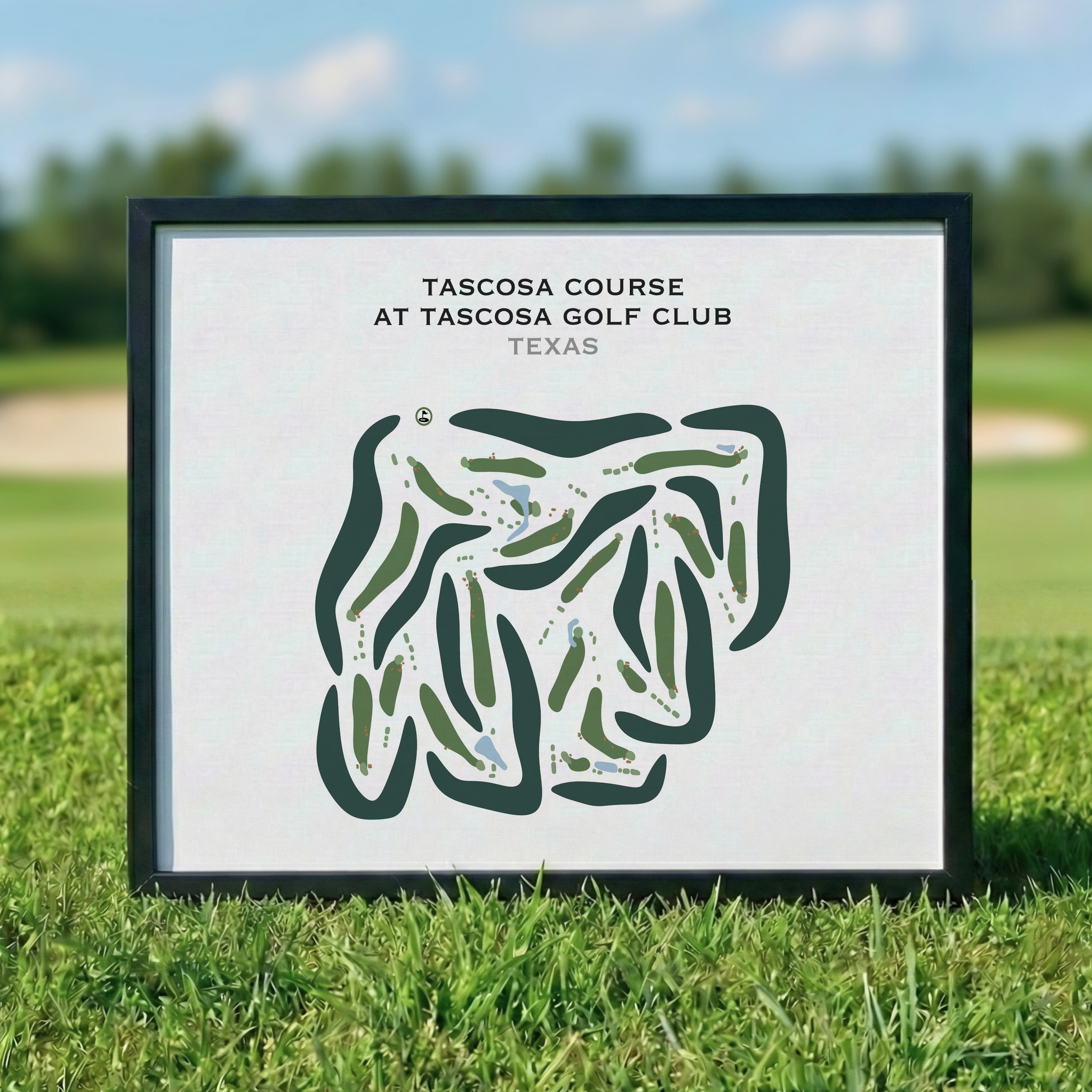 Tascosa Course at Tascosa Golf Club, Texas - Printed Golf Courses