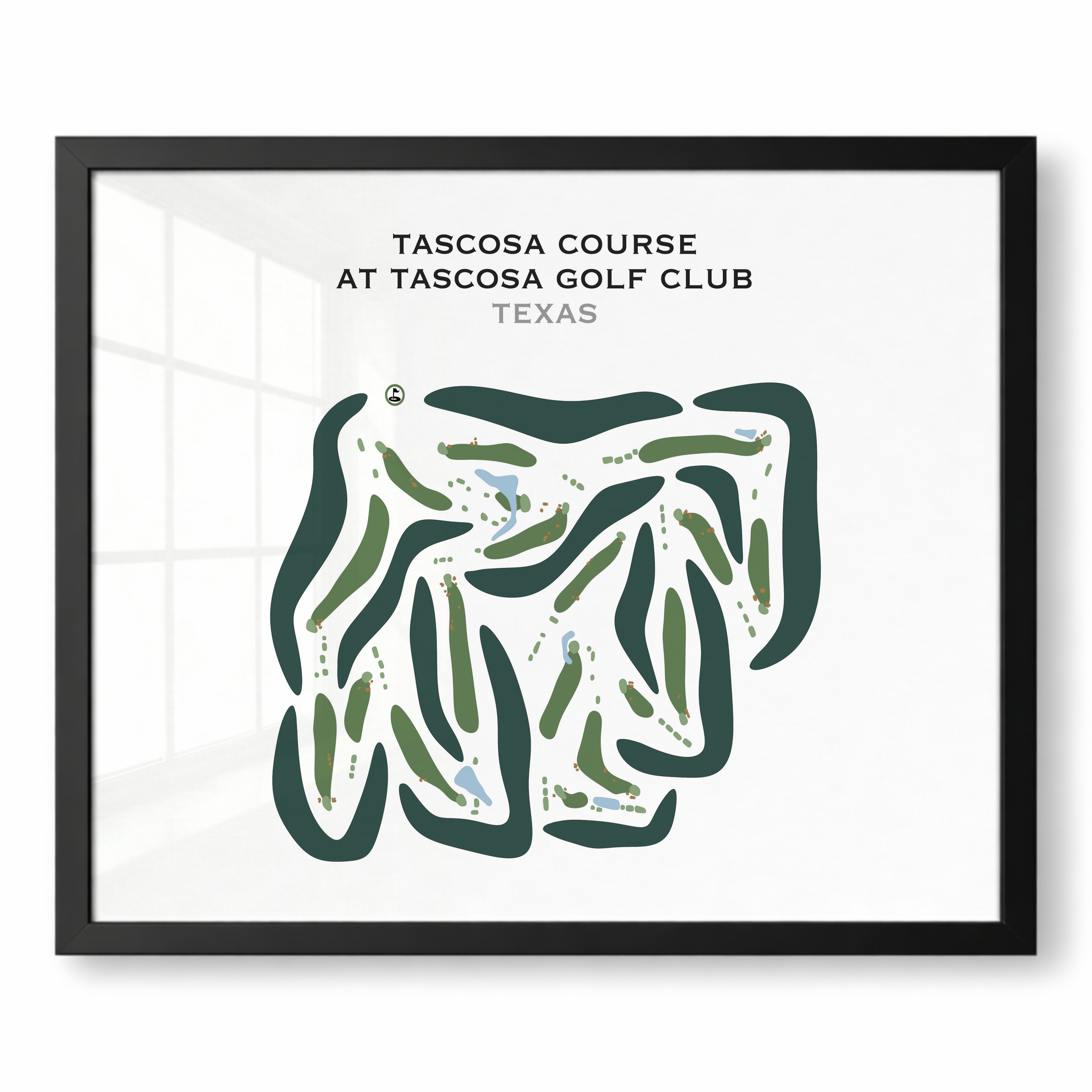Tascosa Course at Tascosa Golf Club, Texas - Printed Golf Courses