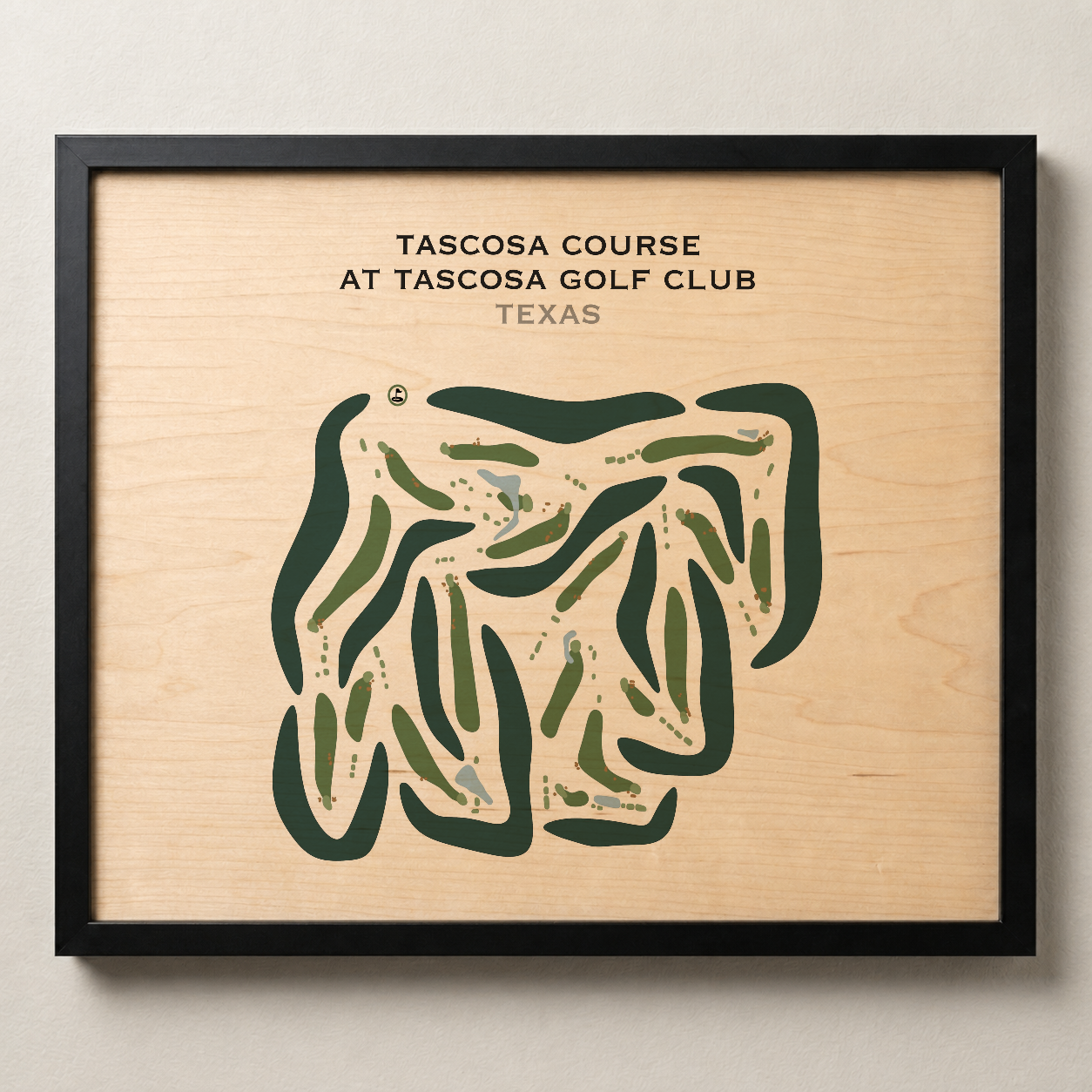 Tascosa Course at Tascosa Golf Club, Texas - Printed Golf Courses