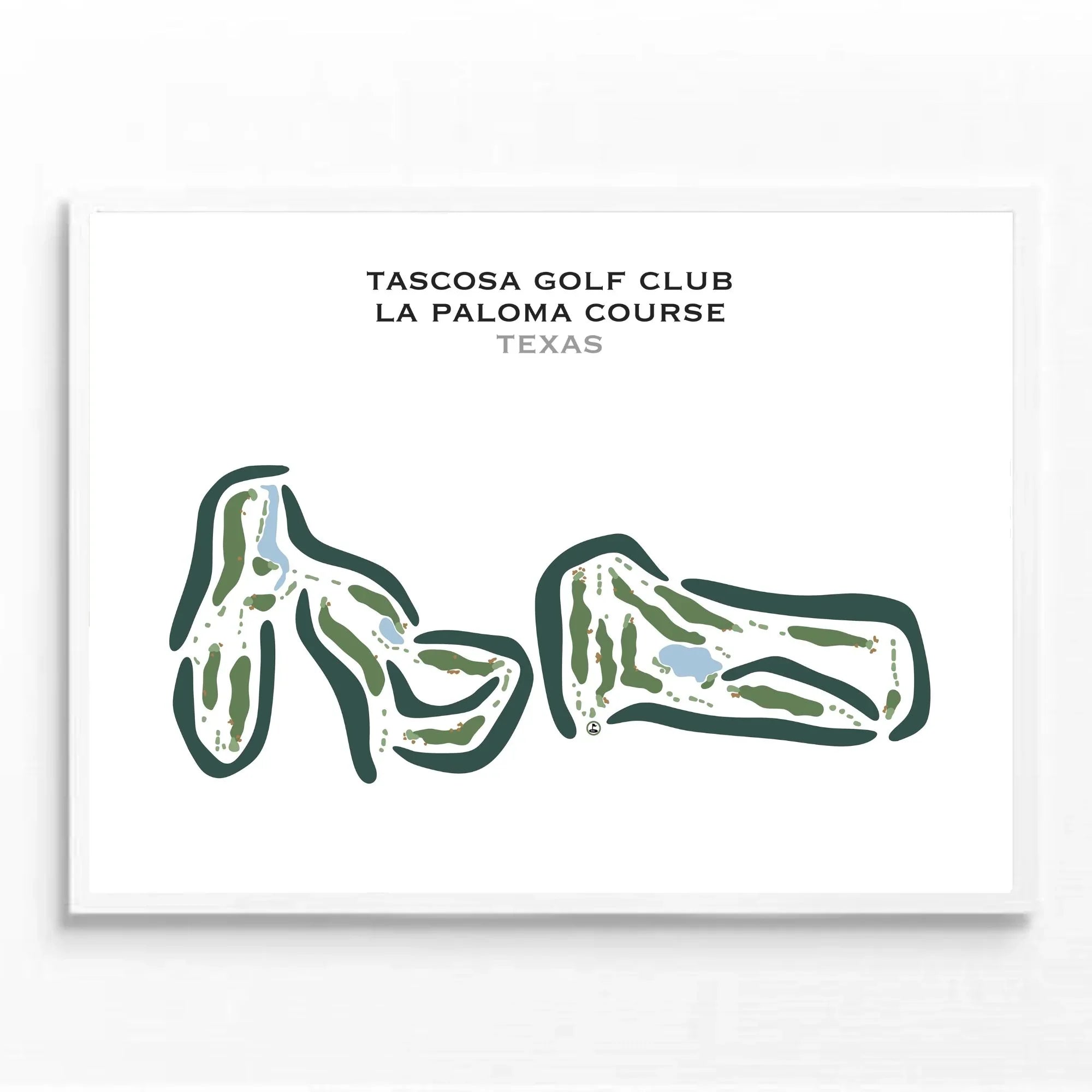 Tascosa Golf Club, La Paloma Course, Texas - Printed Golf Courses