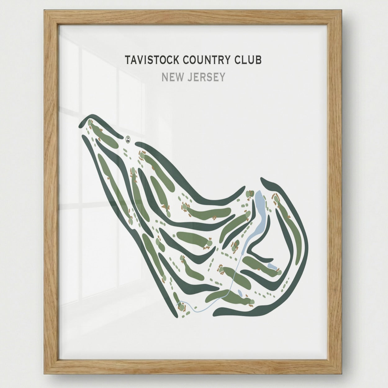 Tavistock Country Club, New Jersey - Printed Golf Courses