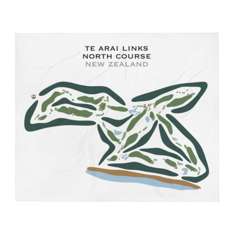 Te Arai Links - North Course, New Zealand - Printed Golf Courses