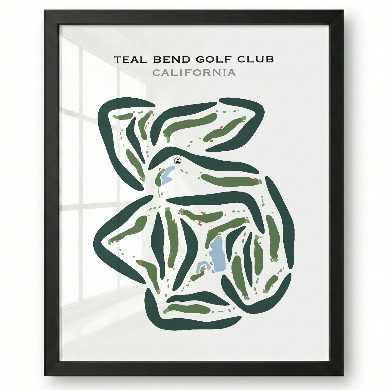 Teal Bend Golf Club, California - Printed Golf Courses