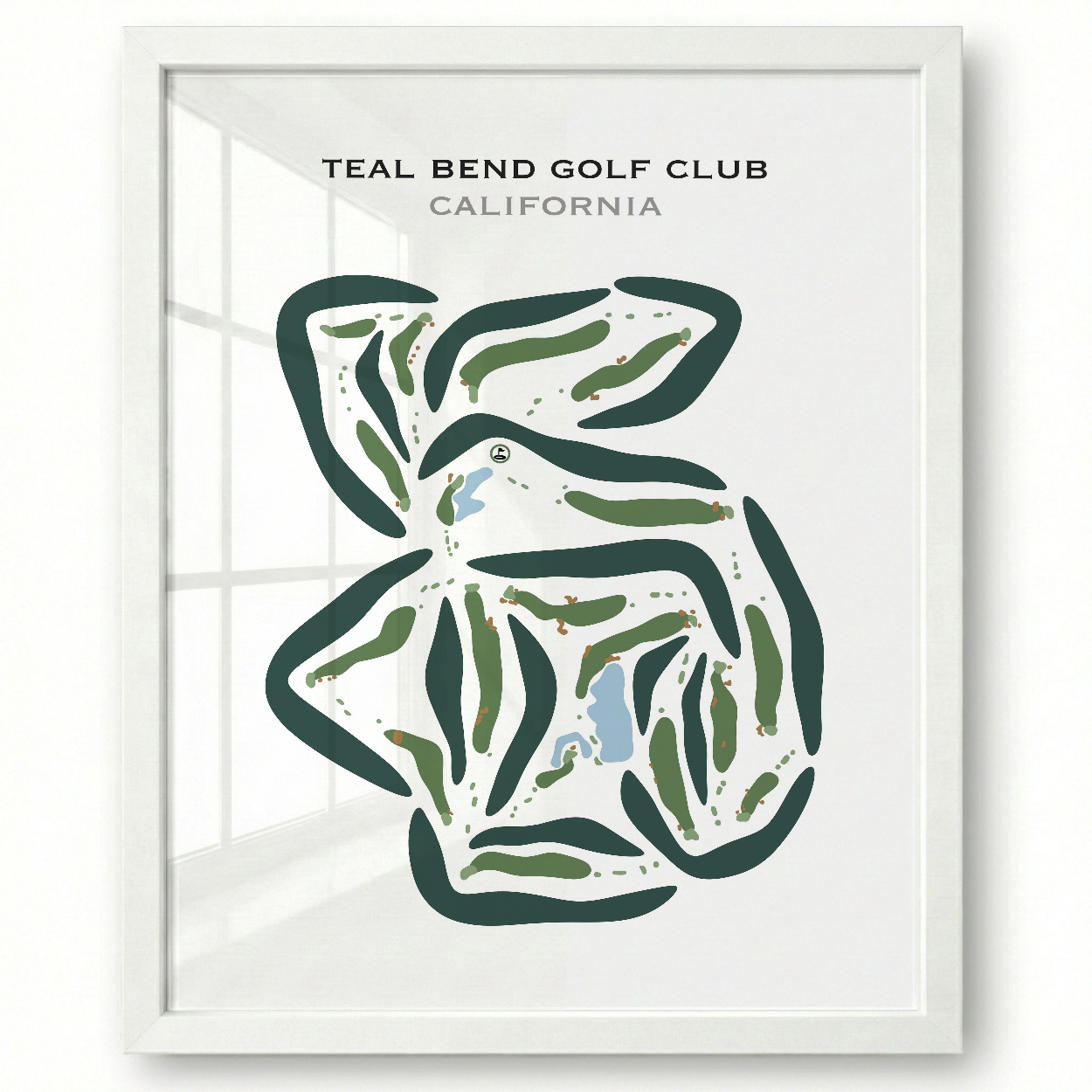 Teal Bend Golf Club, California - Printed Golf Courses