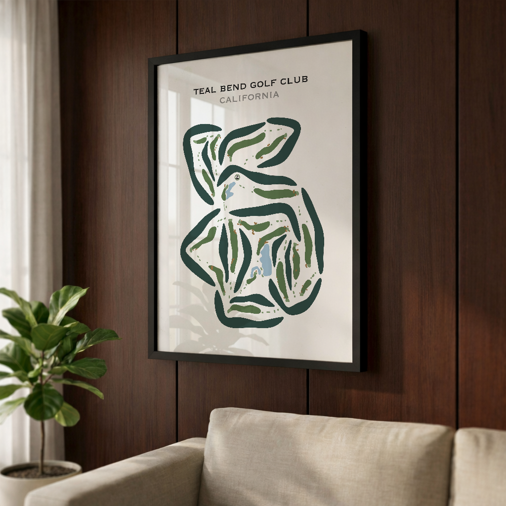 Teal Bend Golf Club, California - Printed Golf Courses