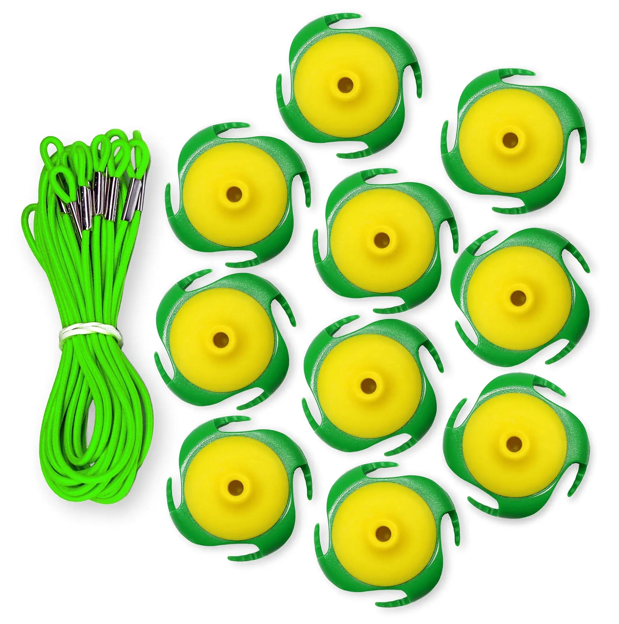 Tee Claw (10) Pack: Green-Yellow Green & Yellow