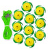 Tee Claw (10) Pack: Green-Yellow Green & Yellow