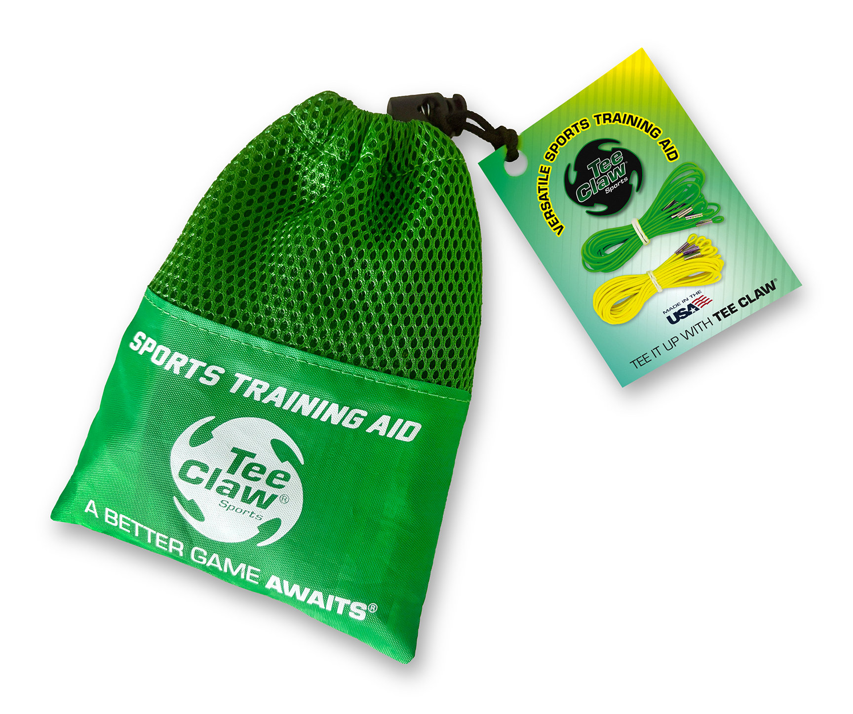 Mixed Pack of Green/Yellow Elastic Lanyards Green/Yellow Mix