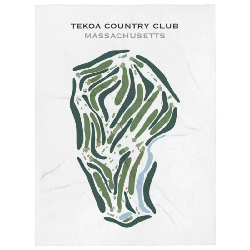 Tekoa Country Club, Massachusetts - Printed Golf Course