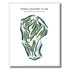Tekoa Country Club, Massachusetts - Printed Golf Course