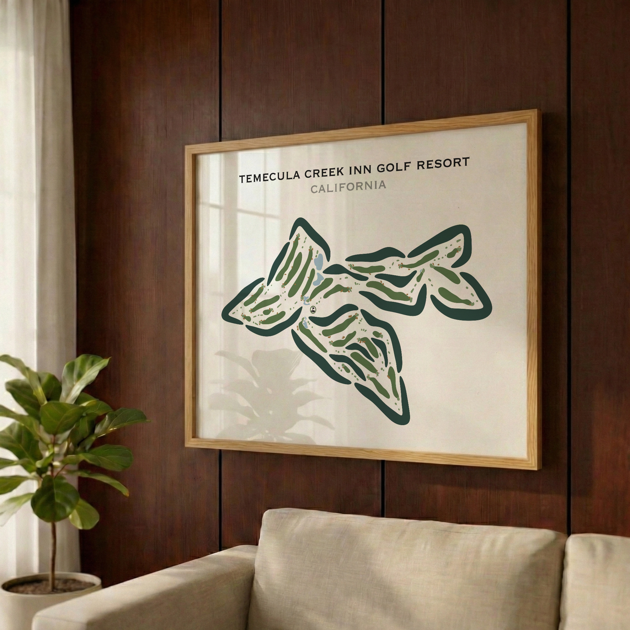 Temecula Creek Inn Golf Resort, California - Printed Golf Courses