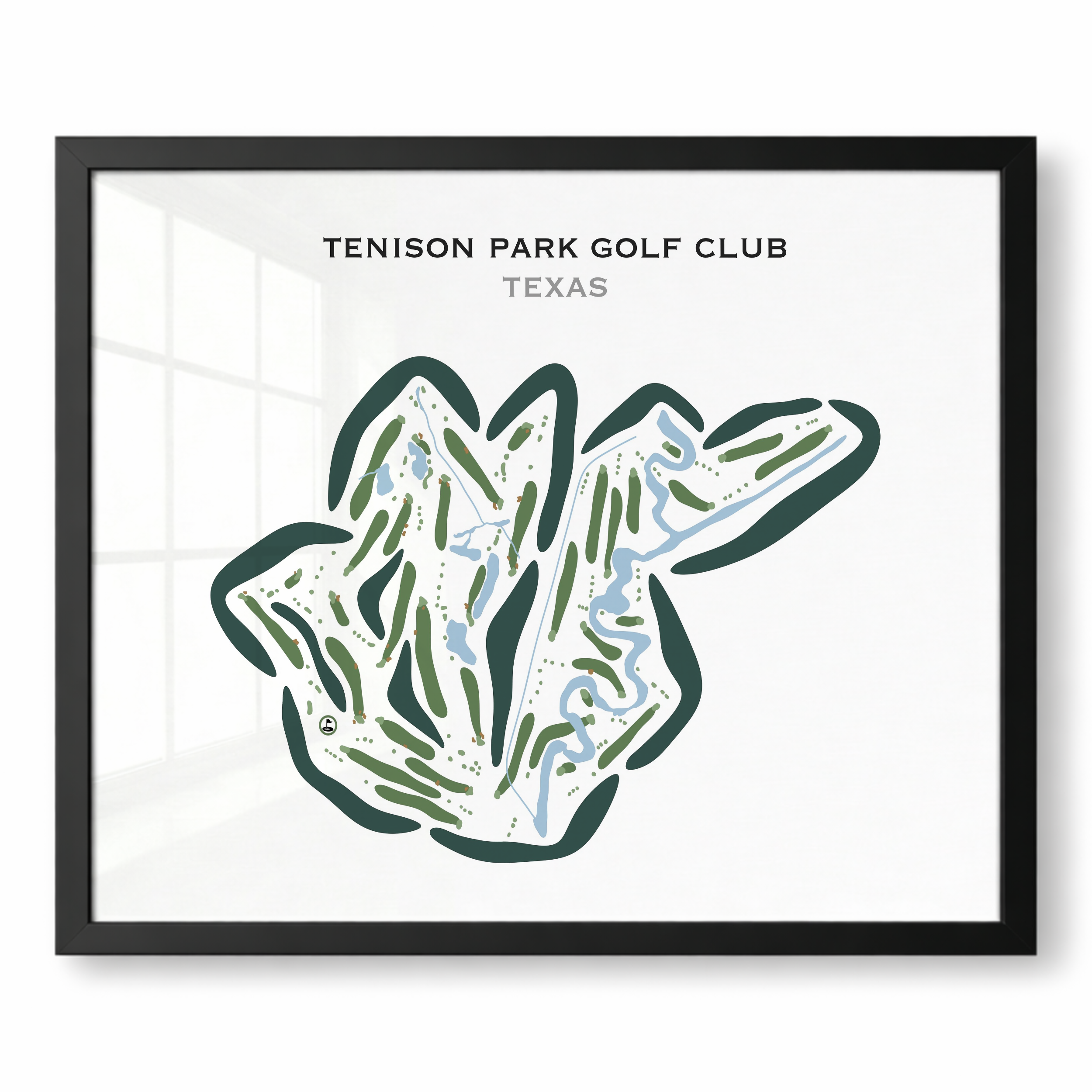 Tenison Park Golf Course, Texas - Printed Golf Courses