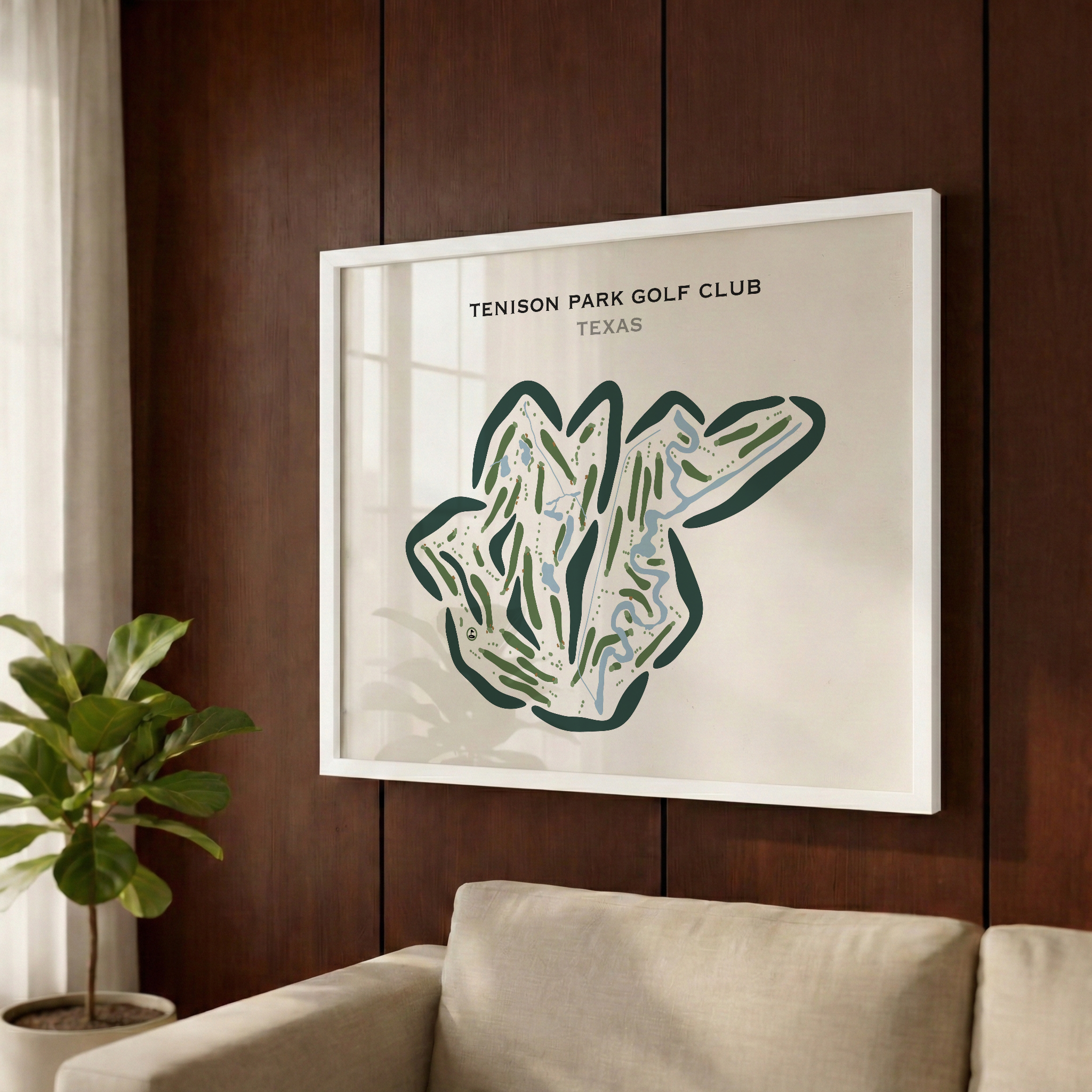 Tenison Park Golf Course, Texas - Printed Golf Courses