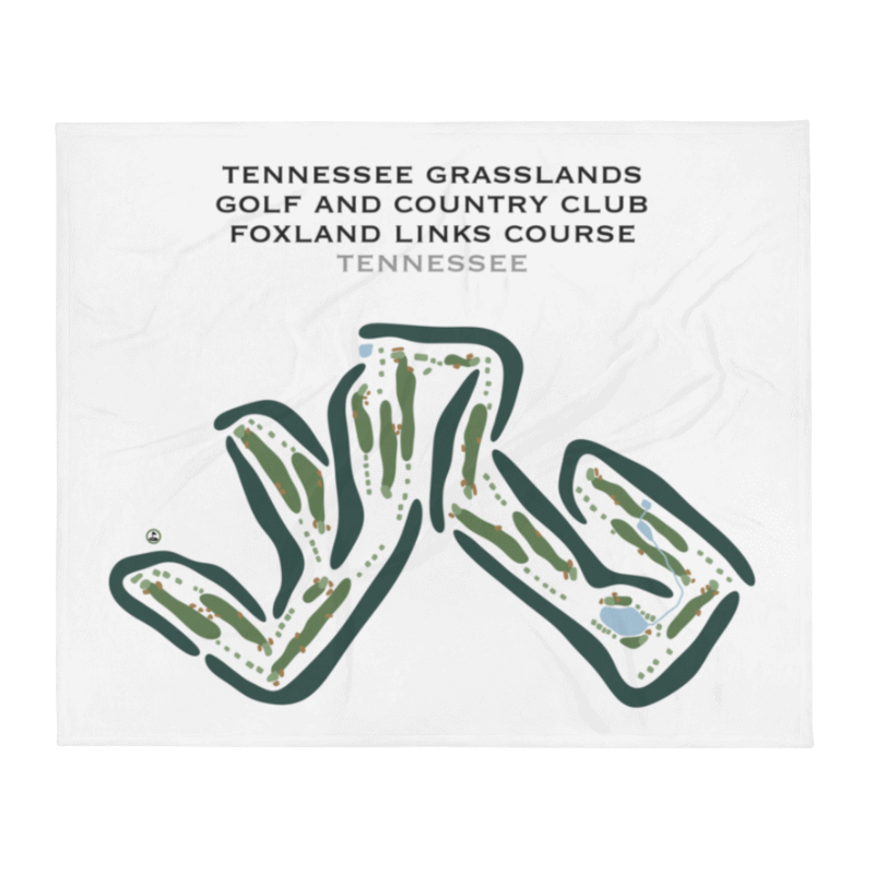 Tennessee Grasslands Golf and Country Club - Foxland Links Course, Tennessee - Printed Golf Courses