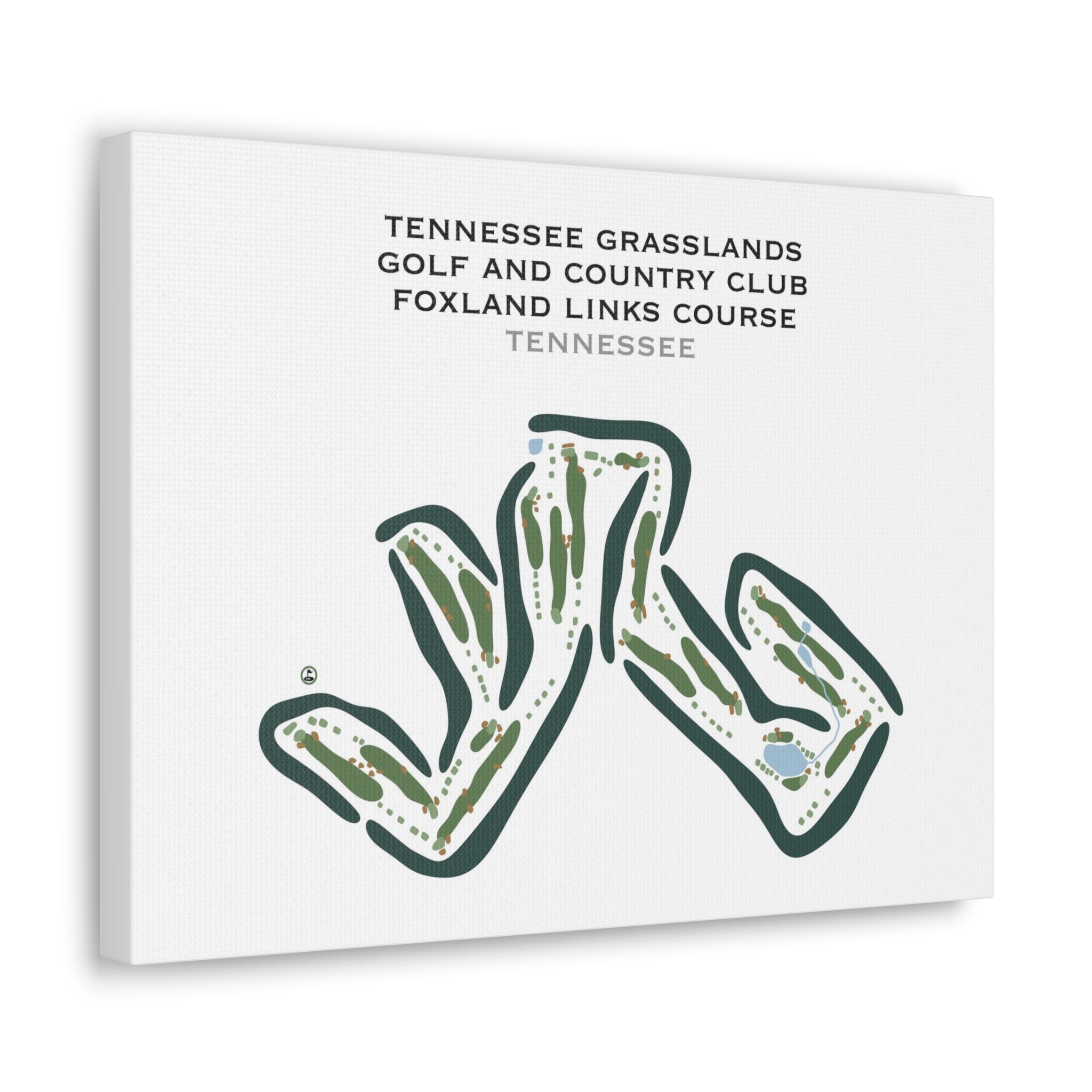 Tennessee Grasslands Golf and Country Club - Foxland Links Course, Tennessee - Printed Golf Courses