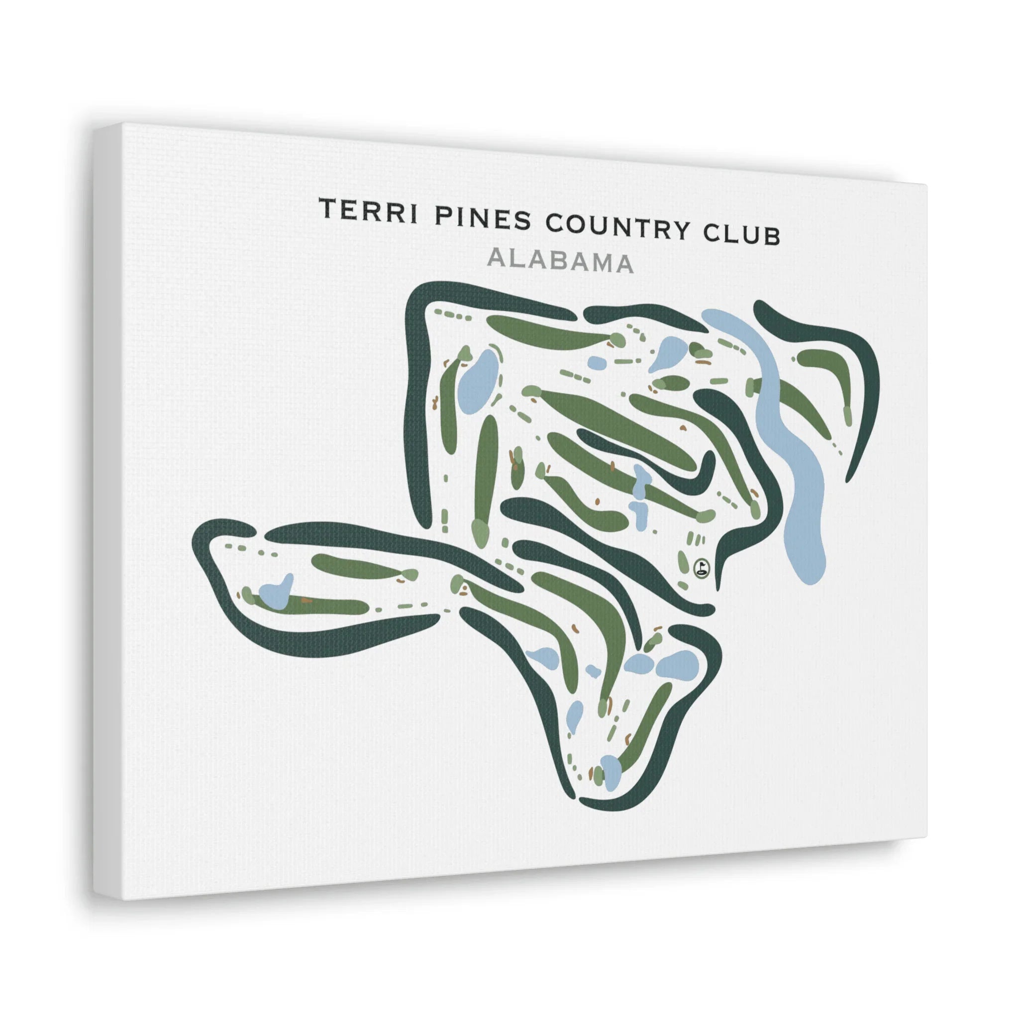Terri Pines Country Club, Alabama - Printed Golf Courses