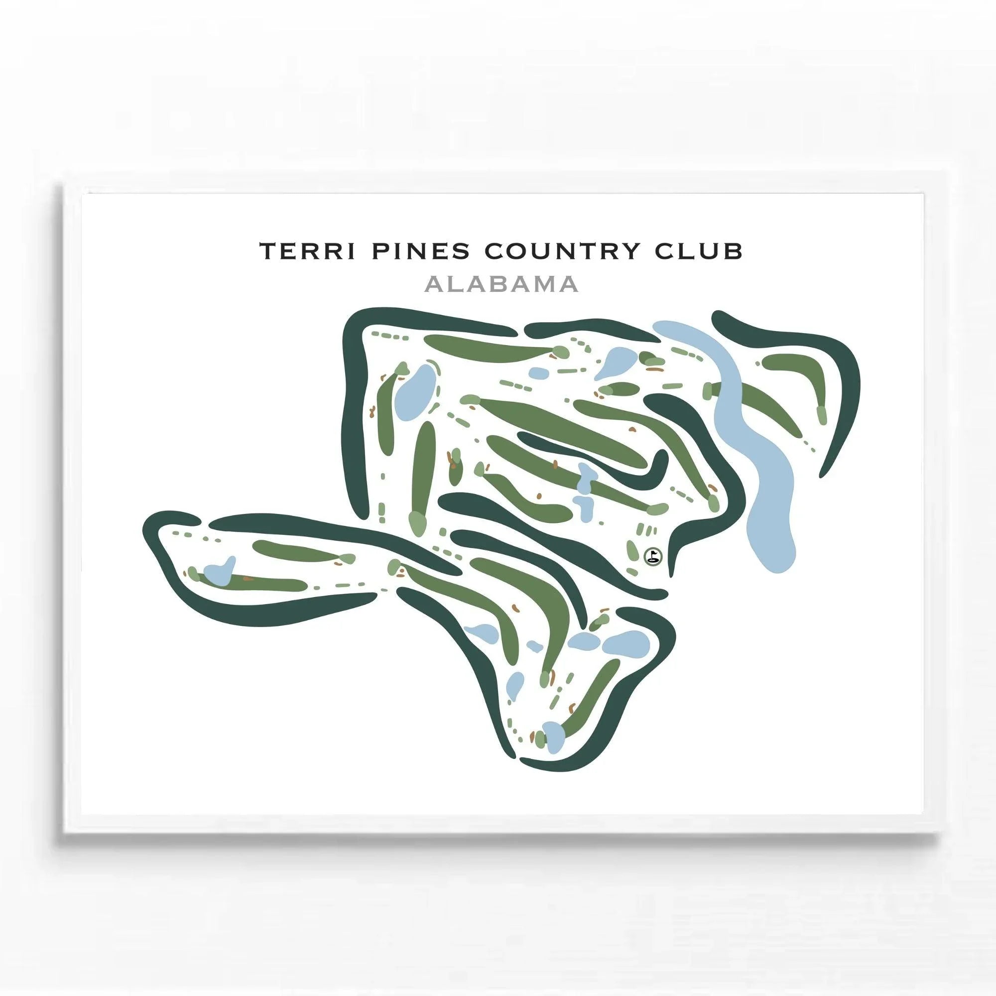 Terri Pines Country Club, Alabama - Printed Golf Courses