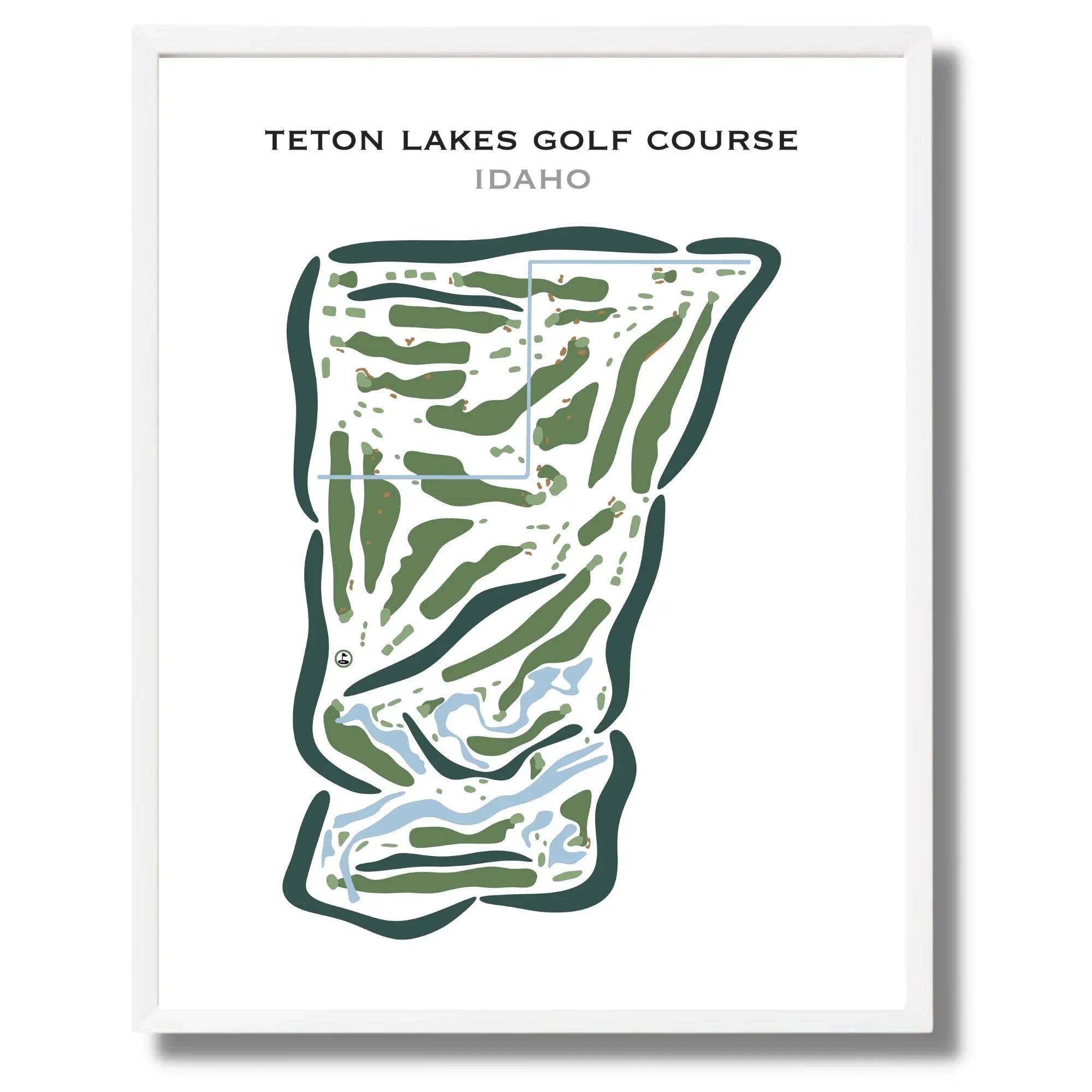 Teton Lakes, Idaho - Printed Golf Courses