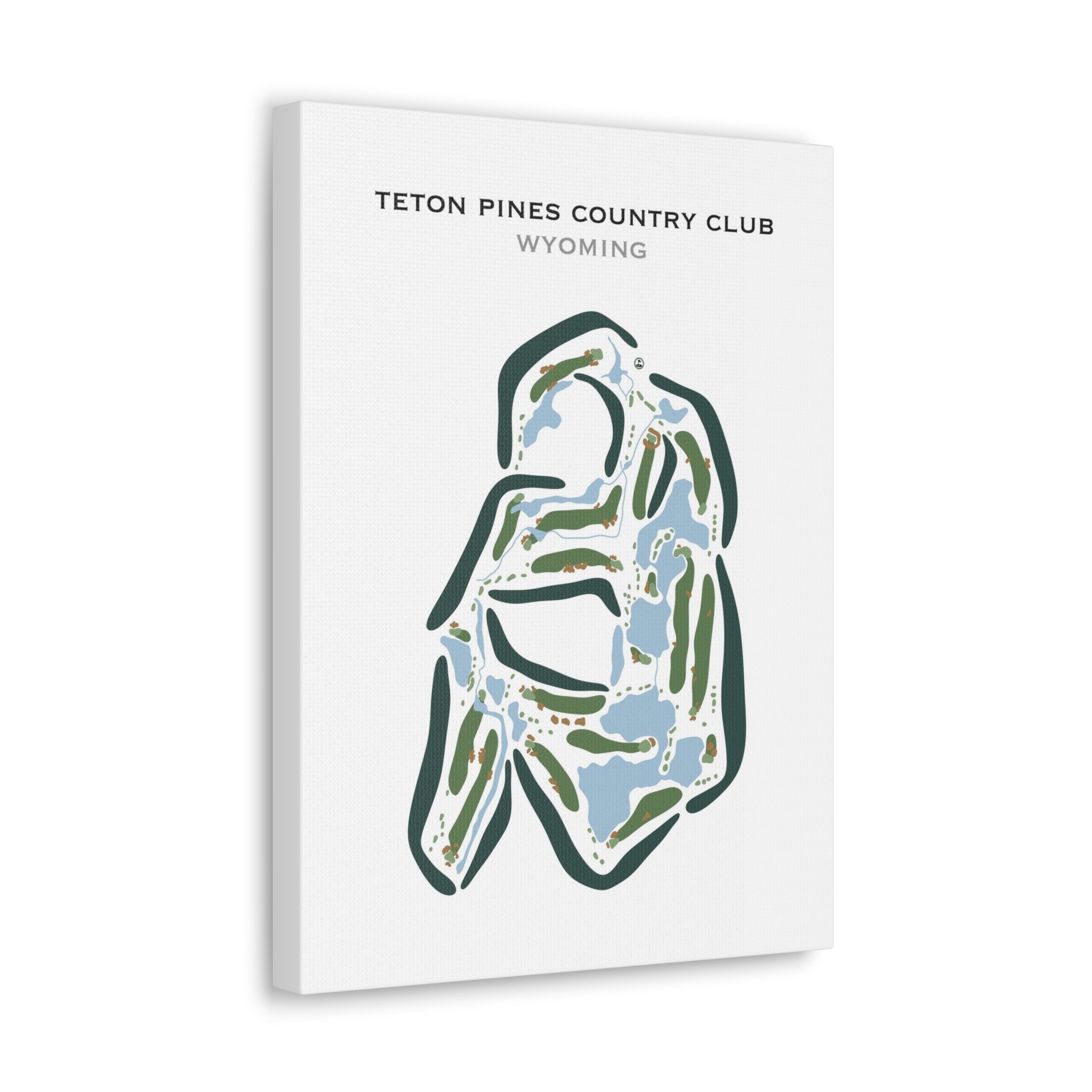 Teton Pines Country Club, Wyoming - Printed Golf Courses