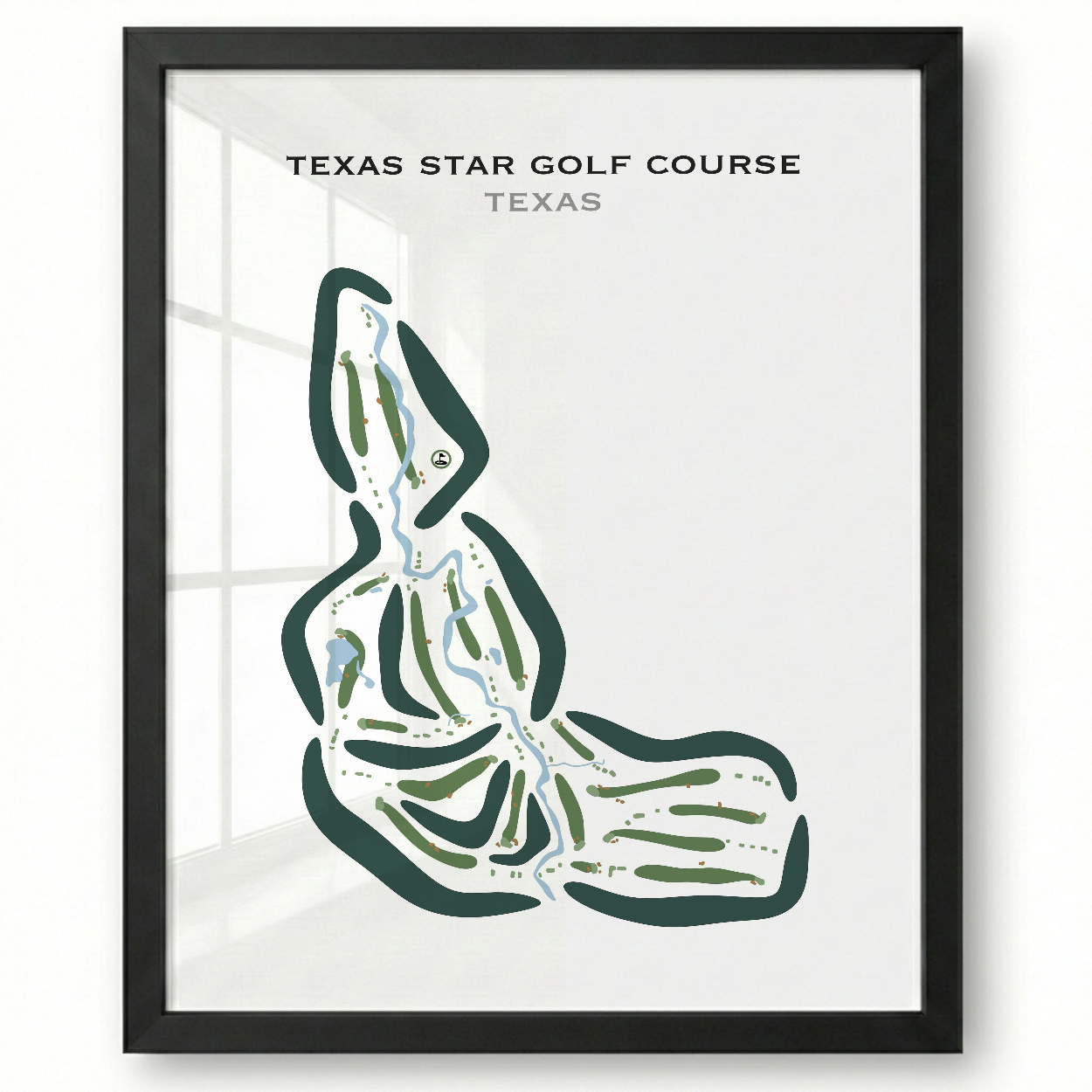 Texas Star Golf Course, Texas - Printed Golf Courses