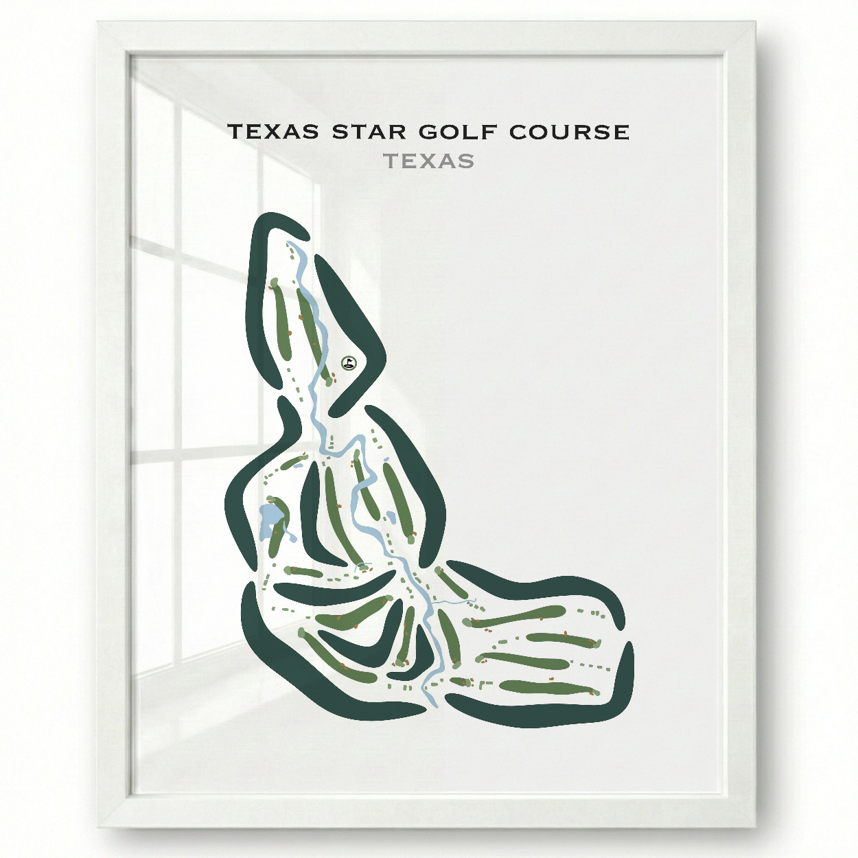 Texas Star Golf Course, Texas - Printed Golf Courses