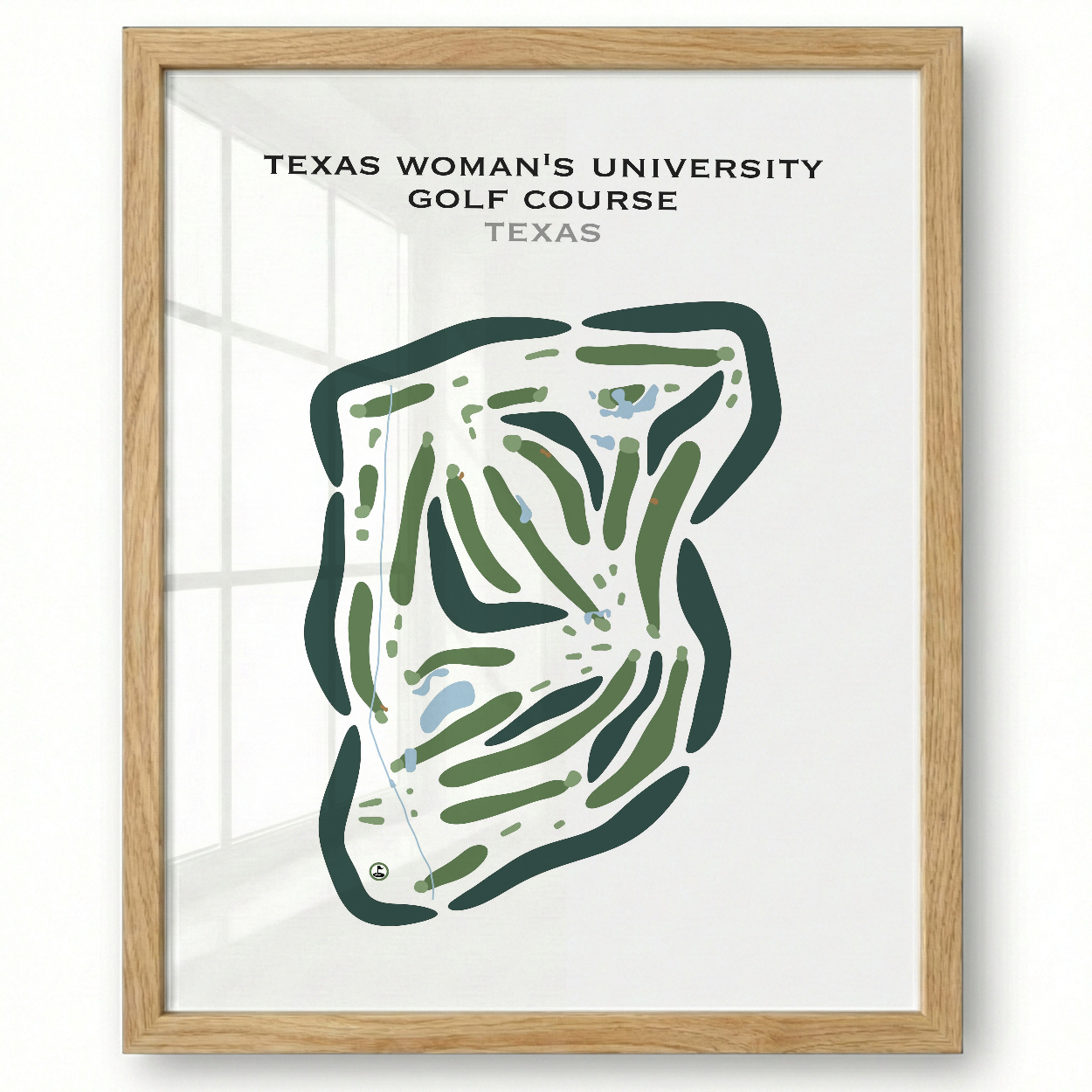 Texas Woman's University Golf Course, Texas - Printed Golf Courses