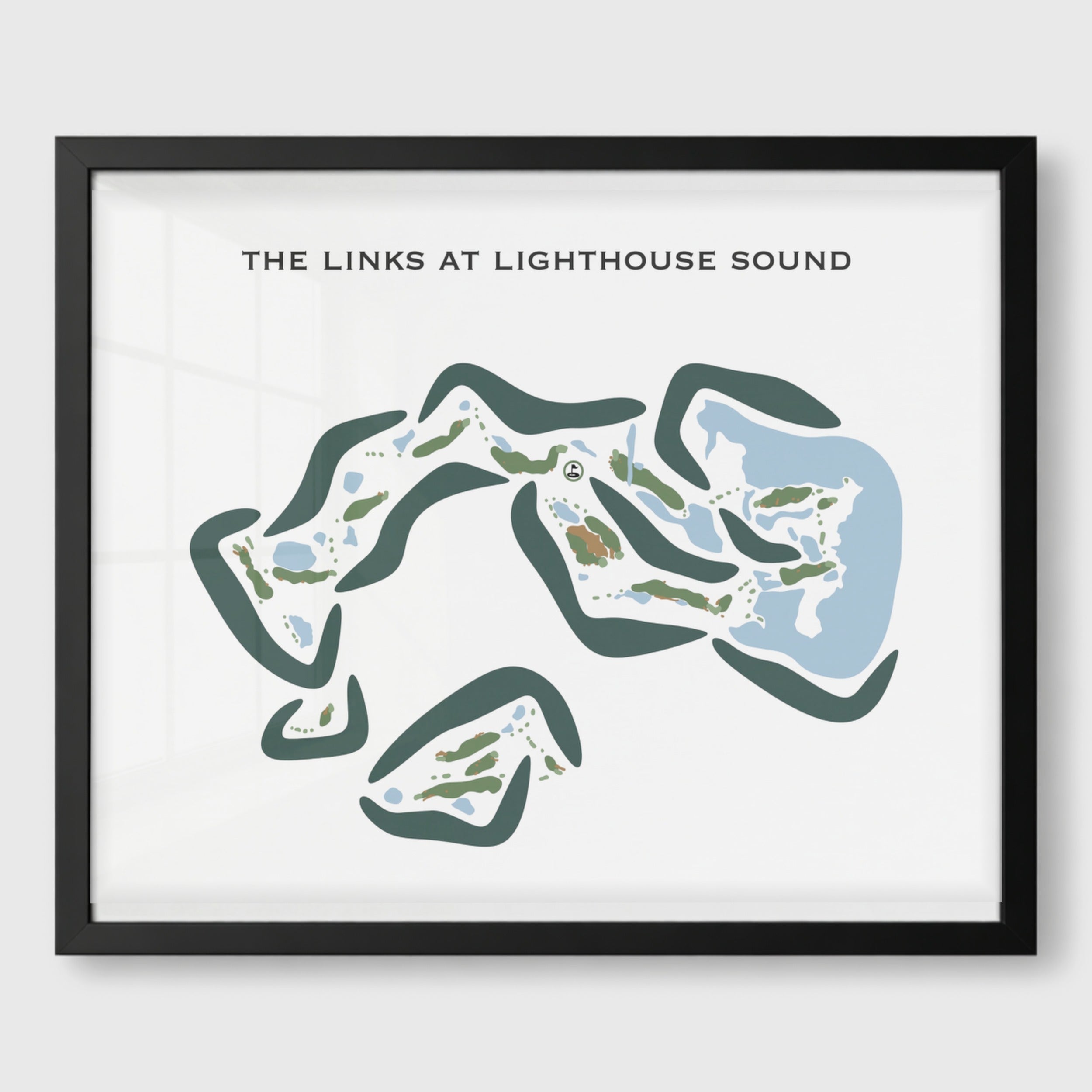 The Links At Lighthouse Sound, Maryland - Printed Golf Courses