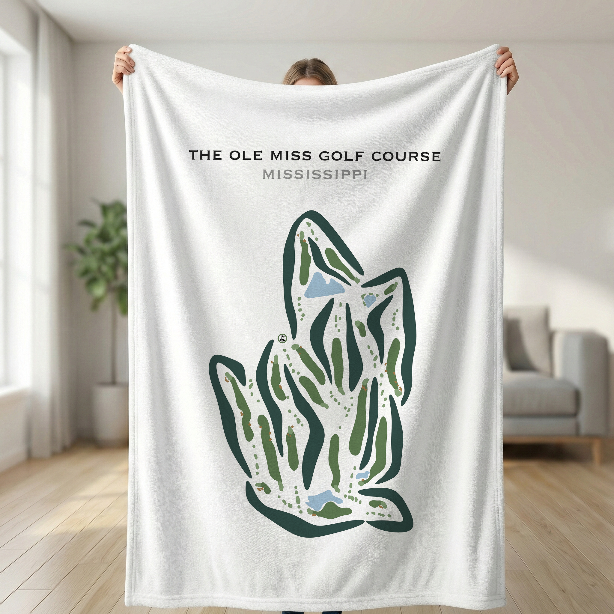 The Ole Miss Golf Course, Mississippi - Printed Golf Course