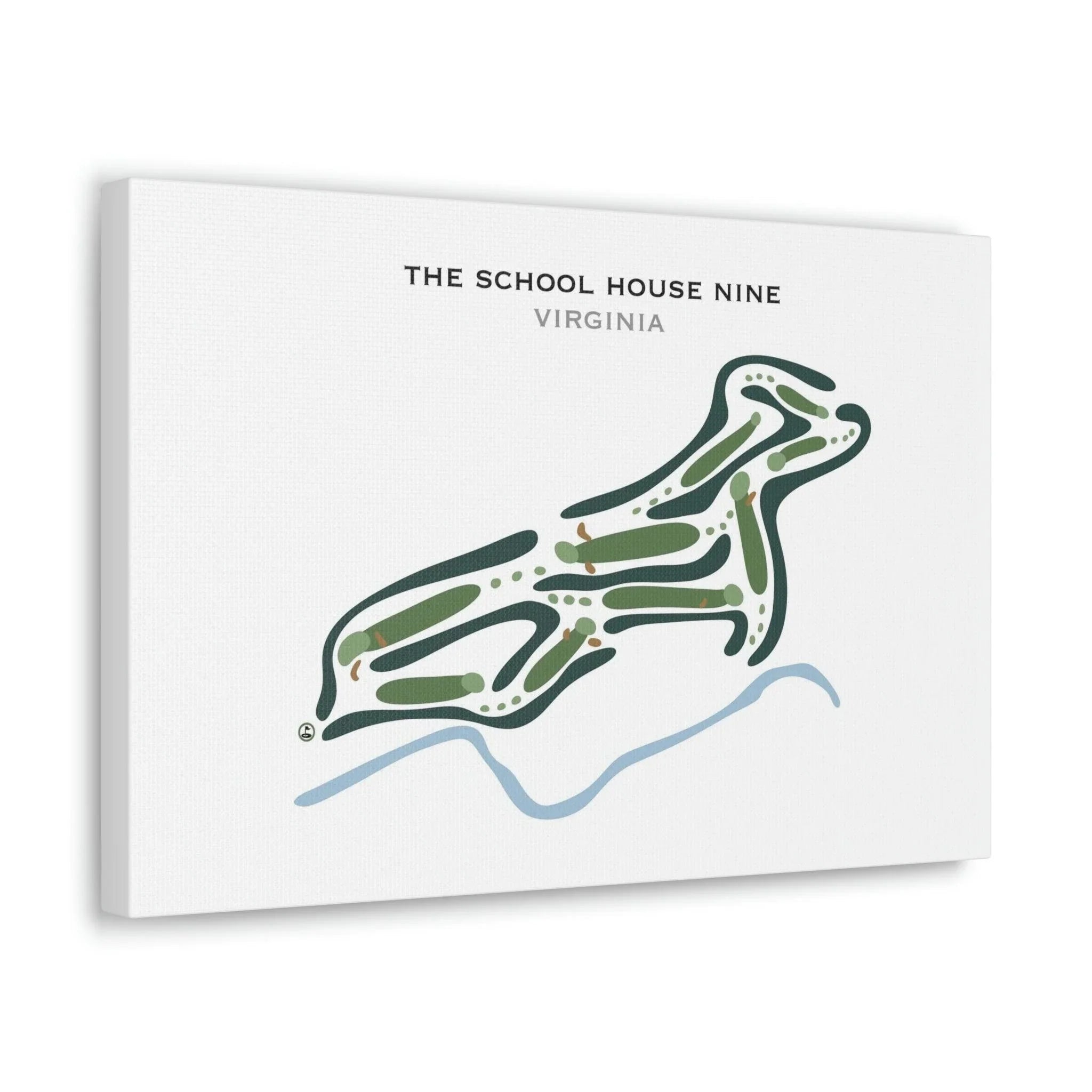 The Schoolhouse Nine, Virginia - Printed Golf Course