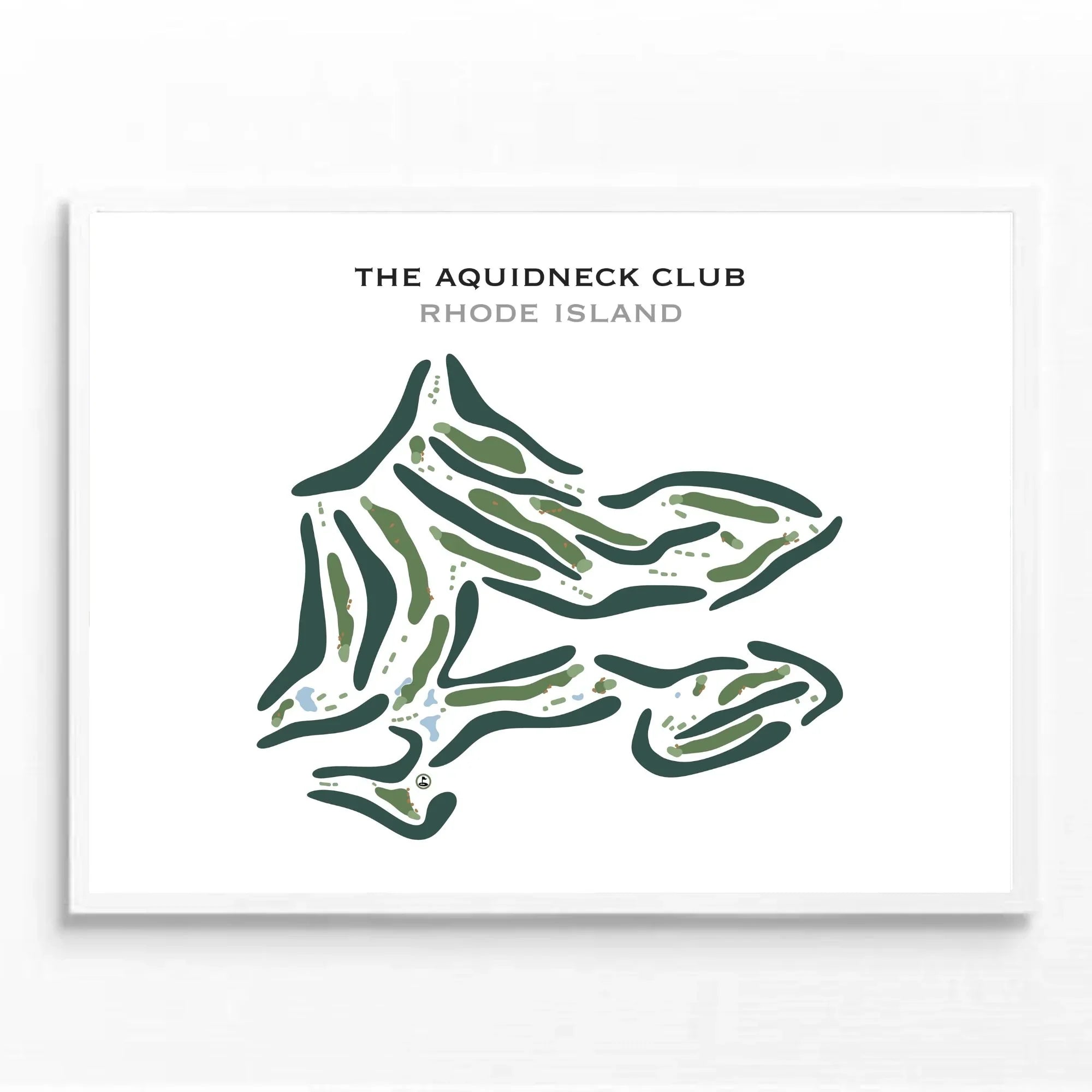 The Aquidneck Club, Rhode Island - Printed Golf Course