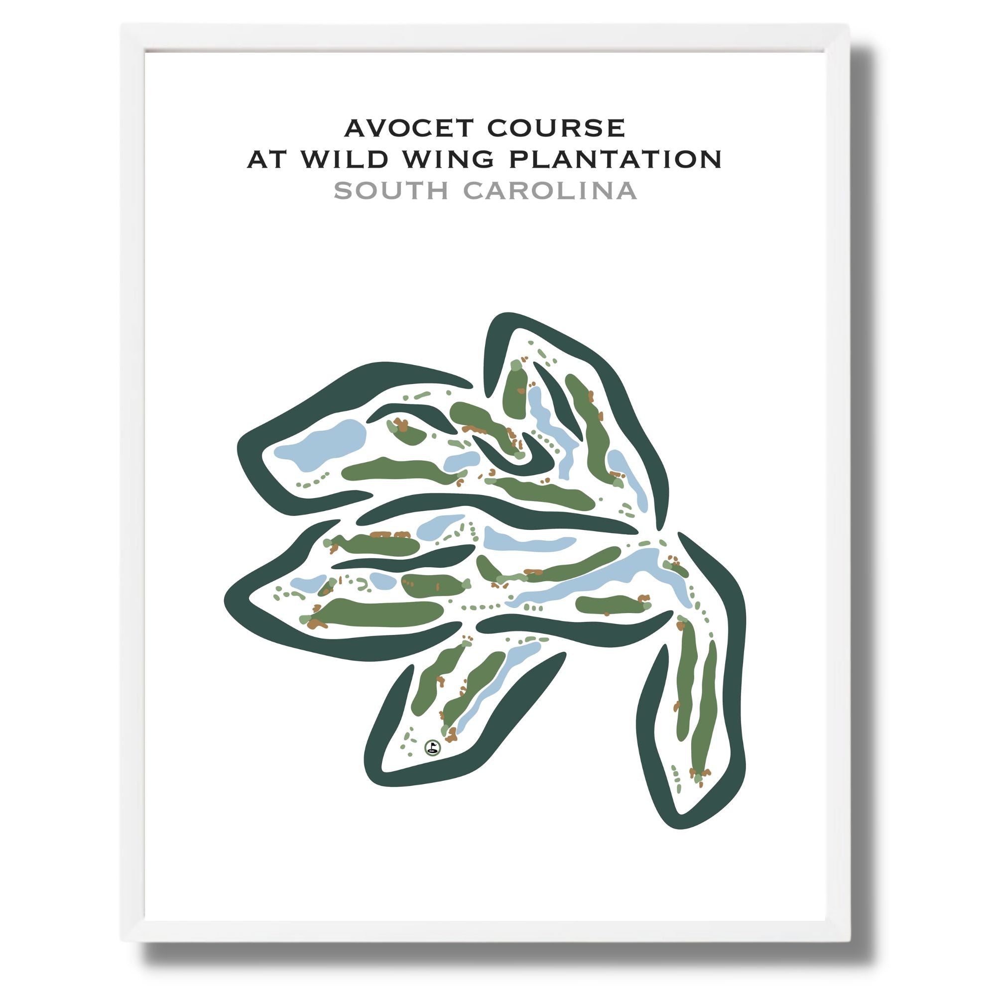 The Avocet Course - Wild Wing Plantation, South Carolina - Printed Golf Courses