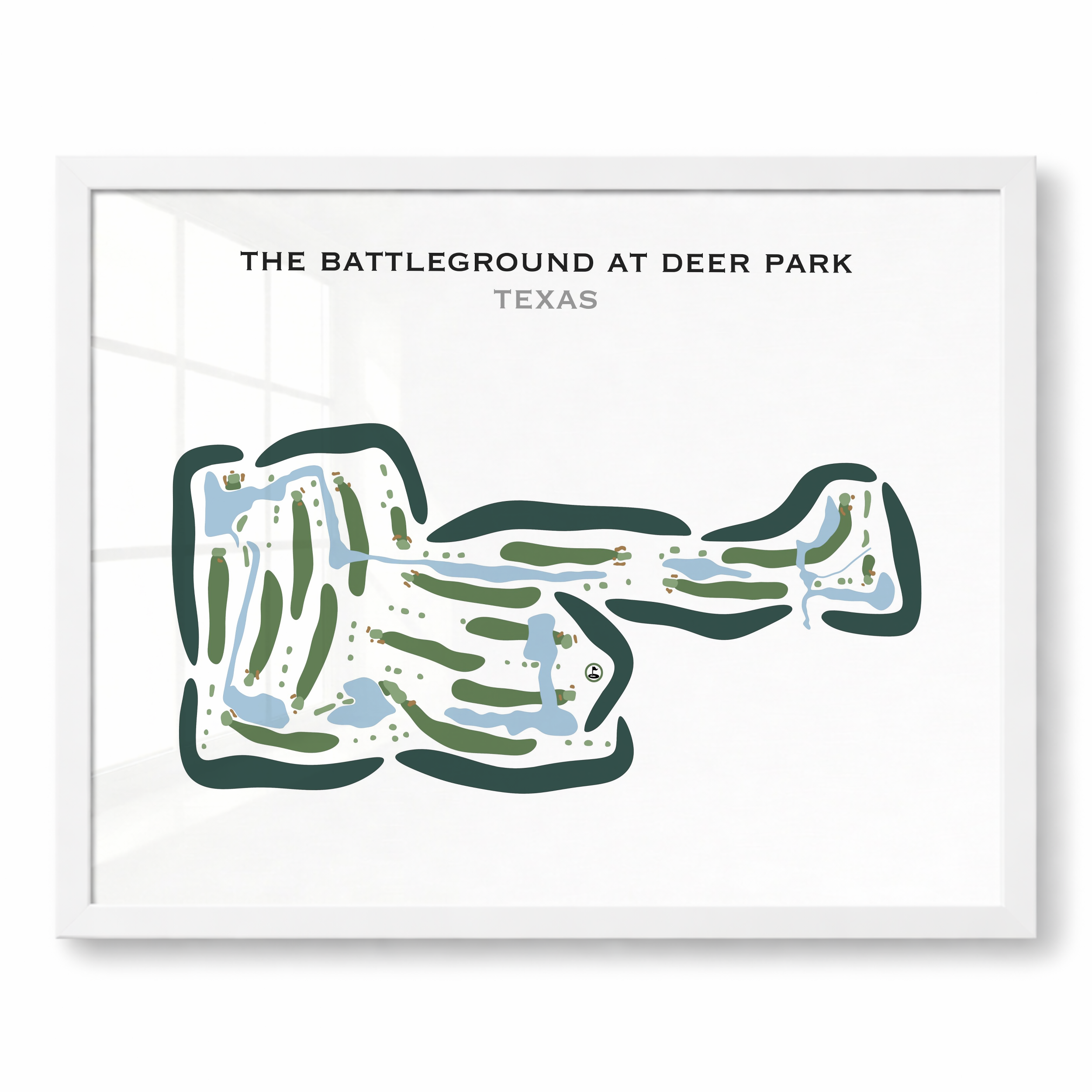 The Battleground at Deer Park, Texas - Printed Golf Courses