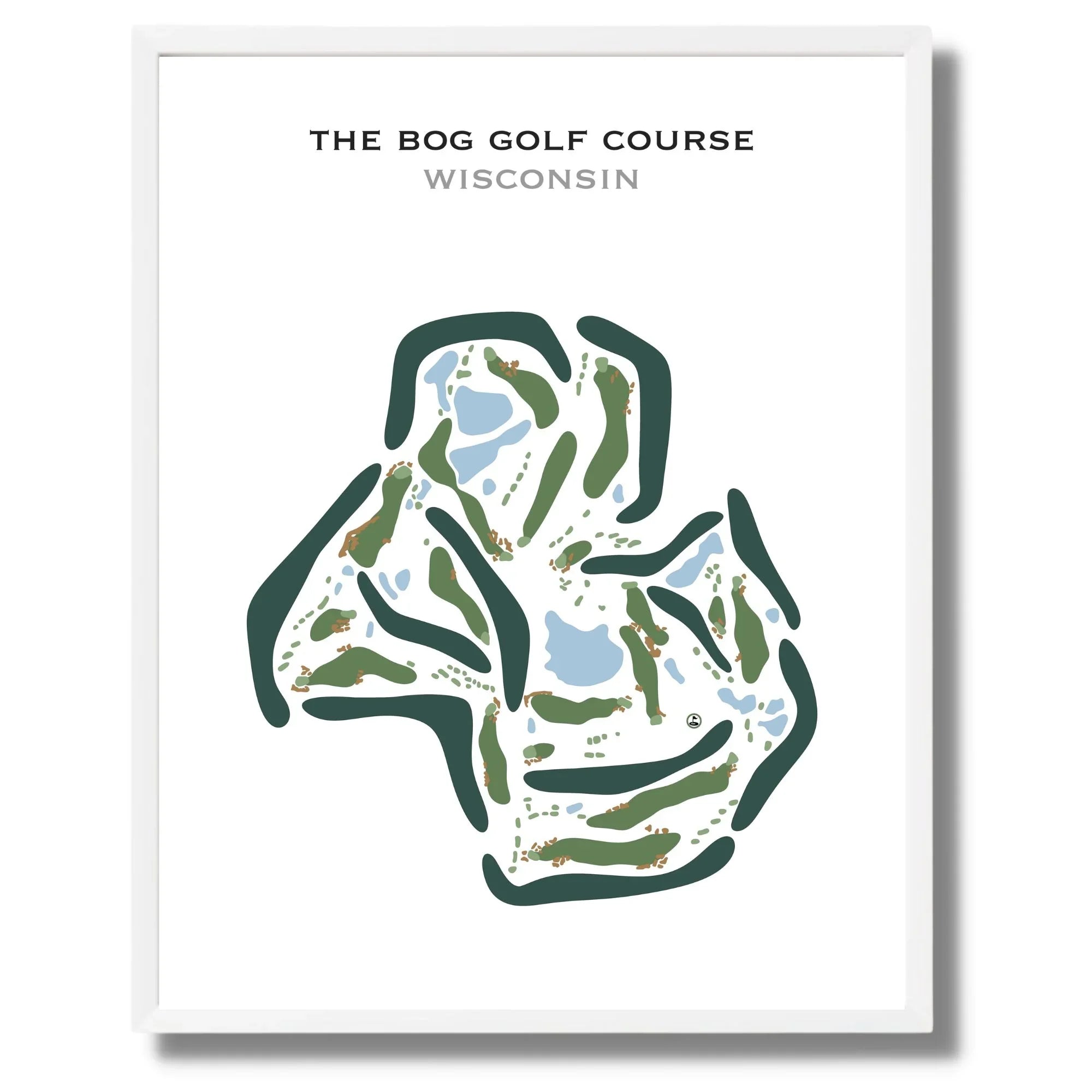 The Bog Golf Course, Wisconsin - Printed Golf Courses