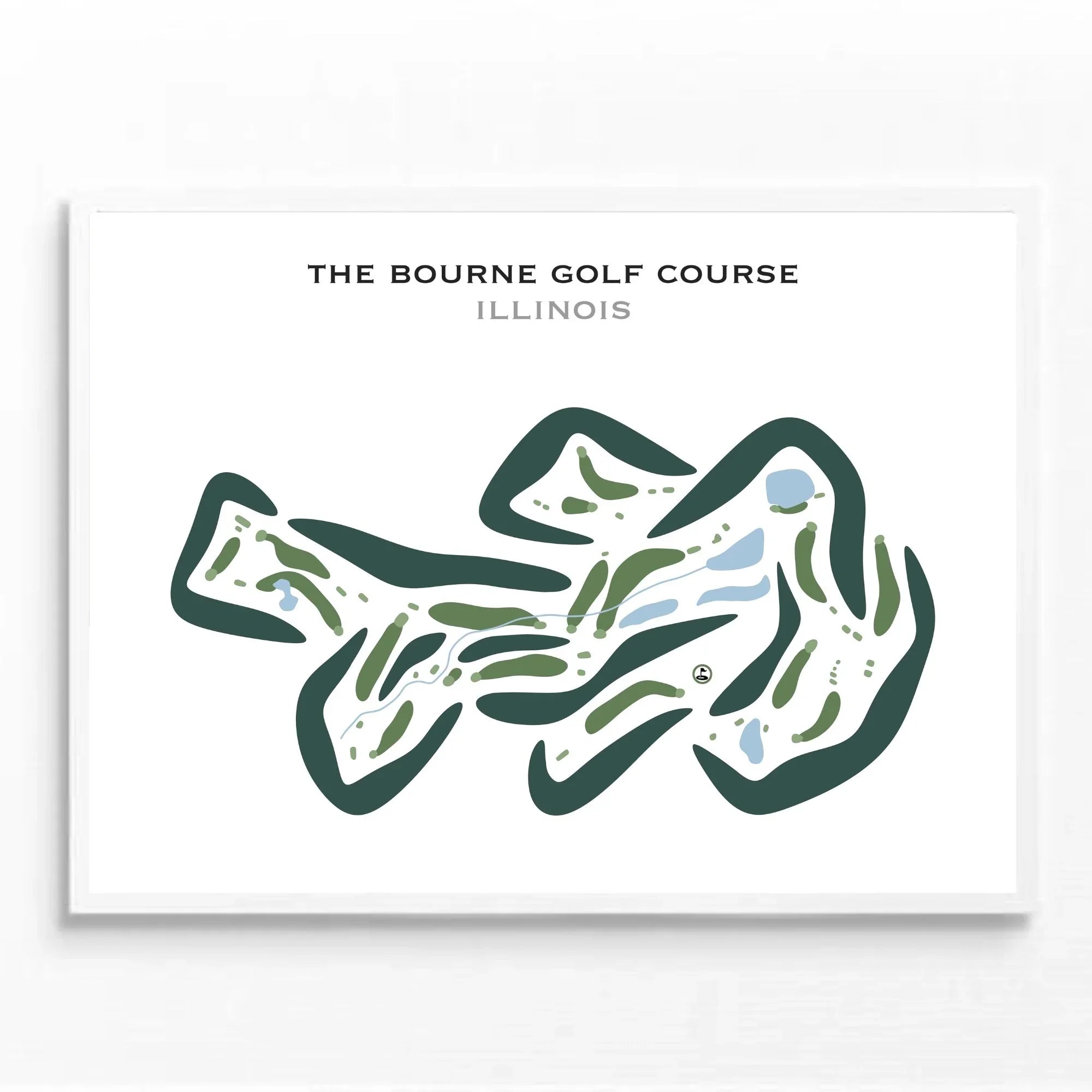 The Bourne Golf Course, Illinois - Printed Golf Courses