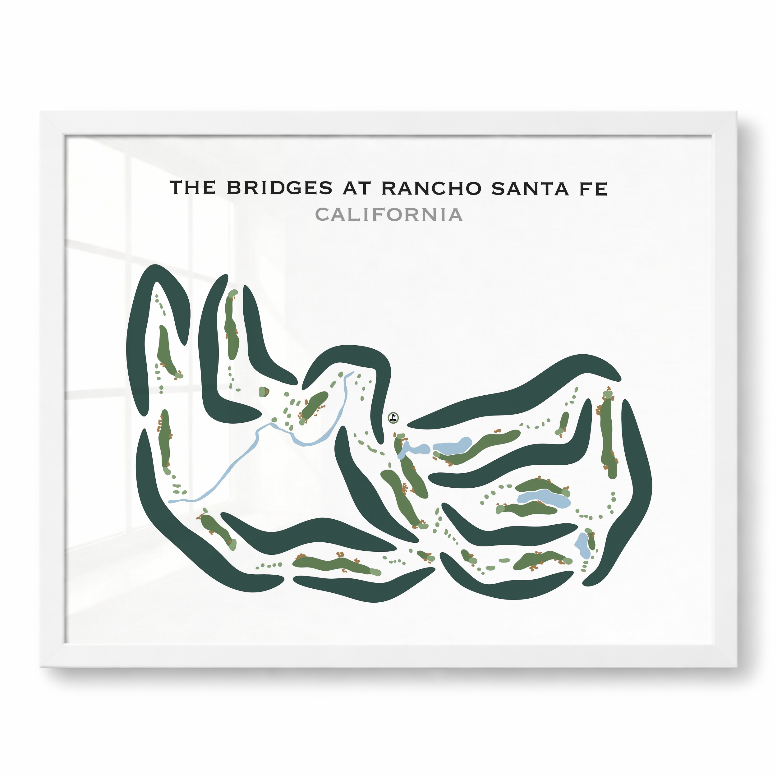 The Bridges at Rancho Santa Fe, California - Printed Golf Course